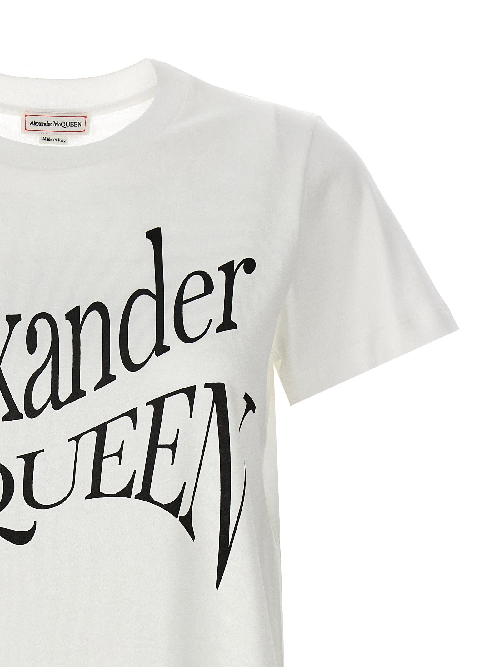 Alexander McQueen Bicolor Cotton T-Shirt Alexander McQueen