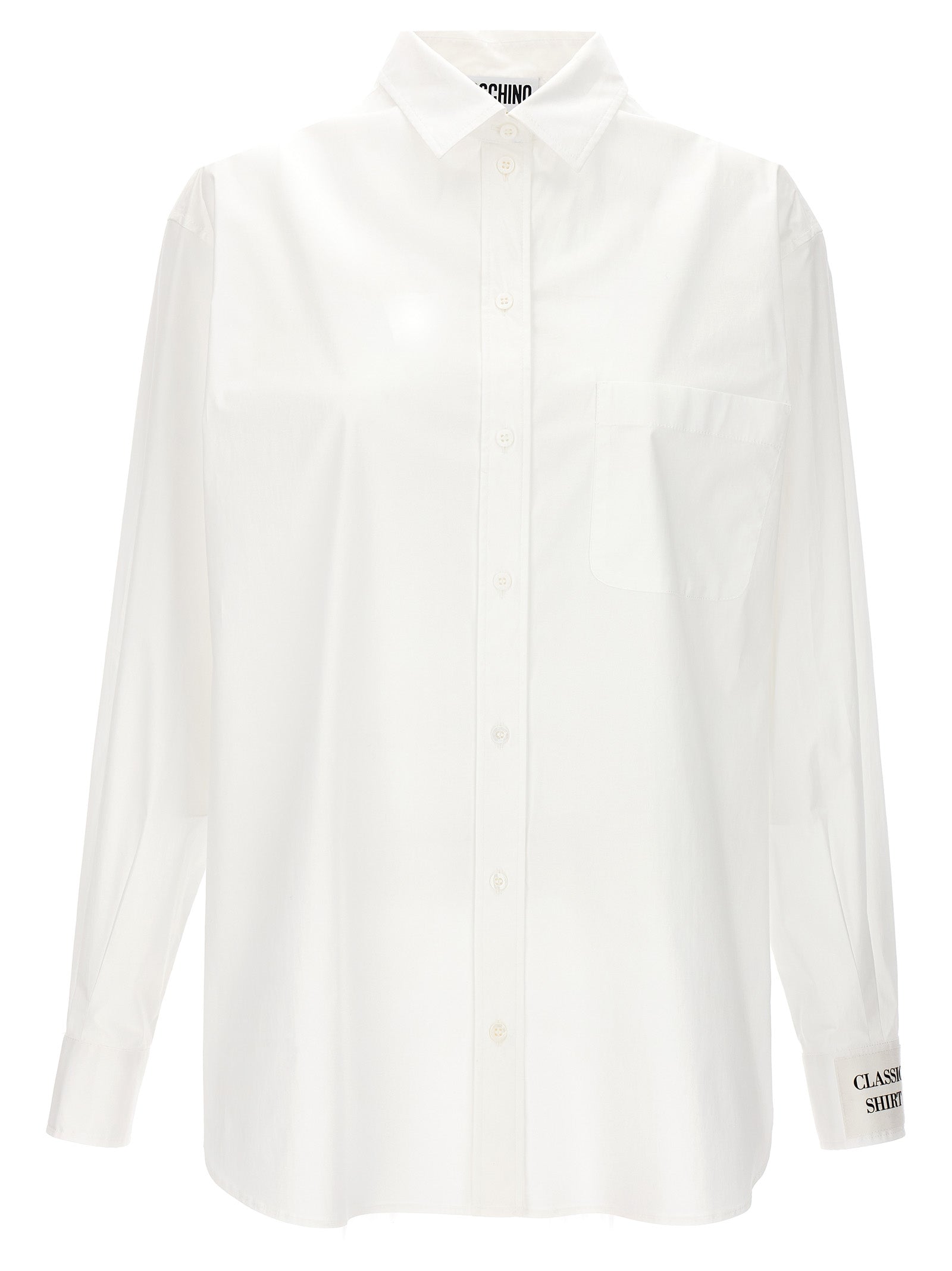 Moschino White Cotton Blouse Moschino