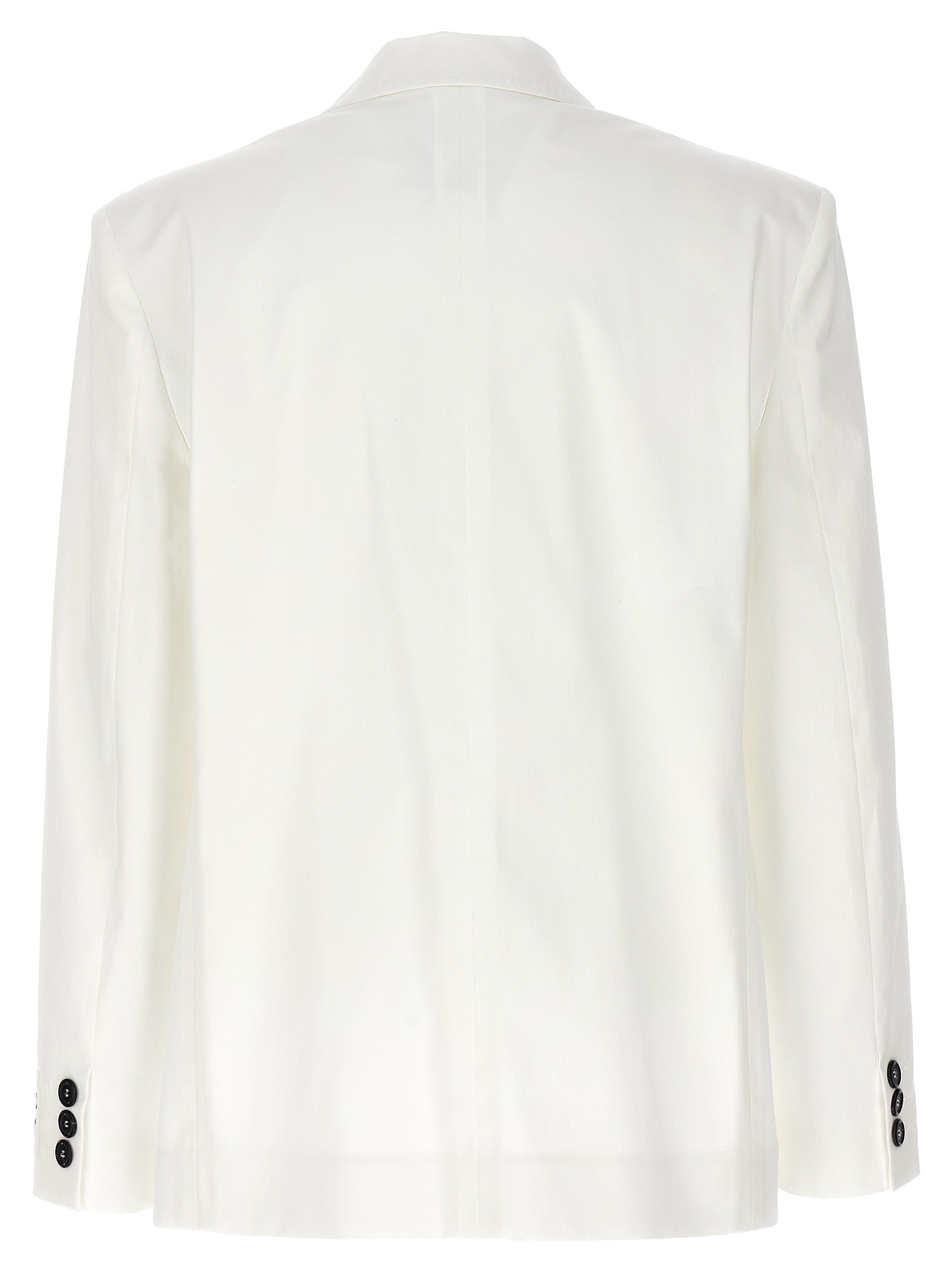 Moschino White Cotton Blazer Moschino