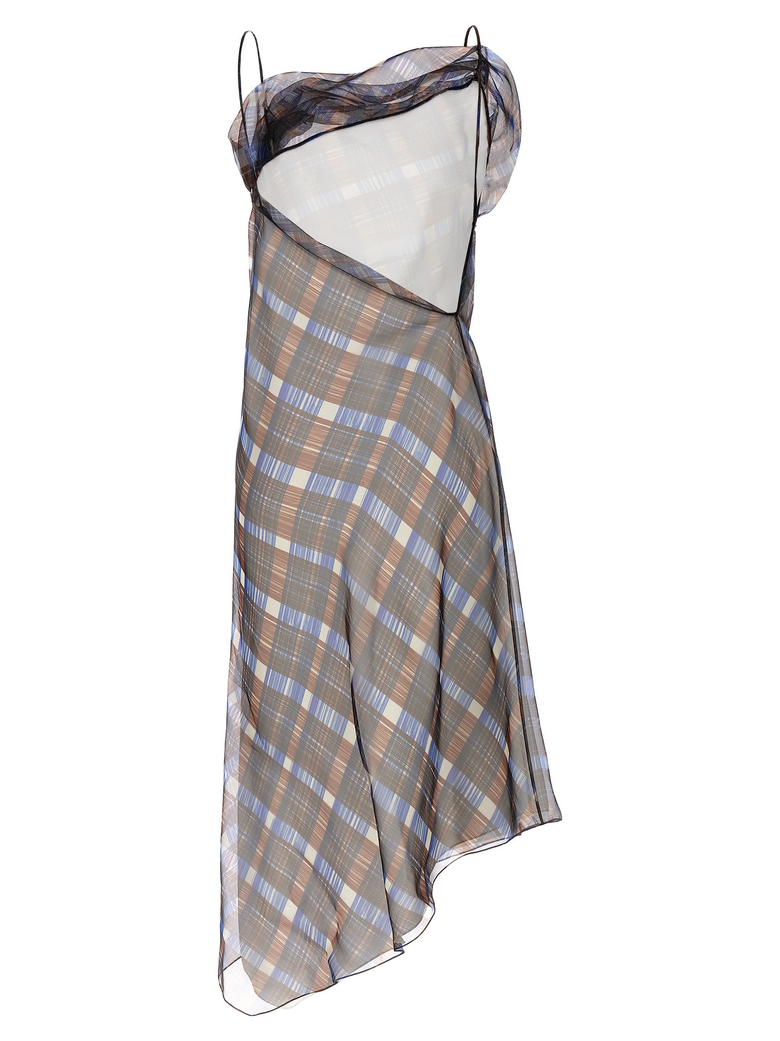 Ferragamo Multicolor Polyester Midi Dress Ferragamo