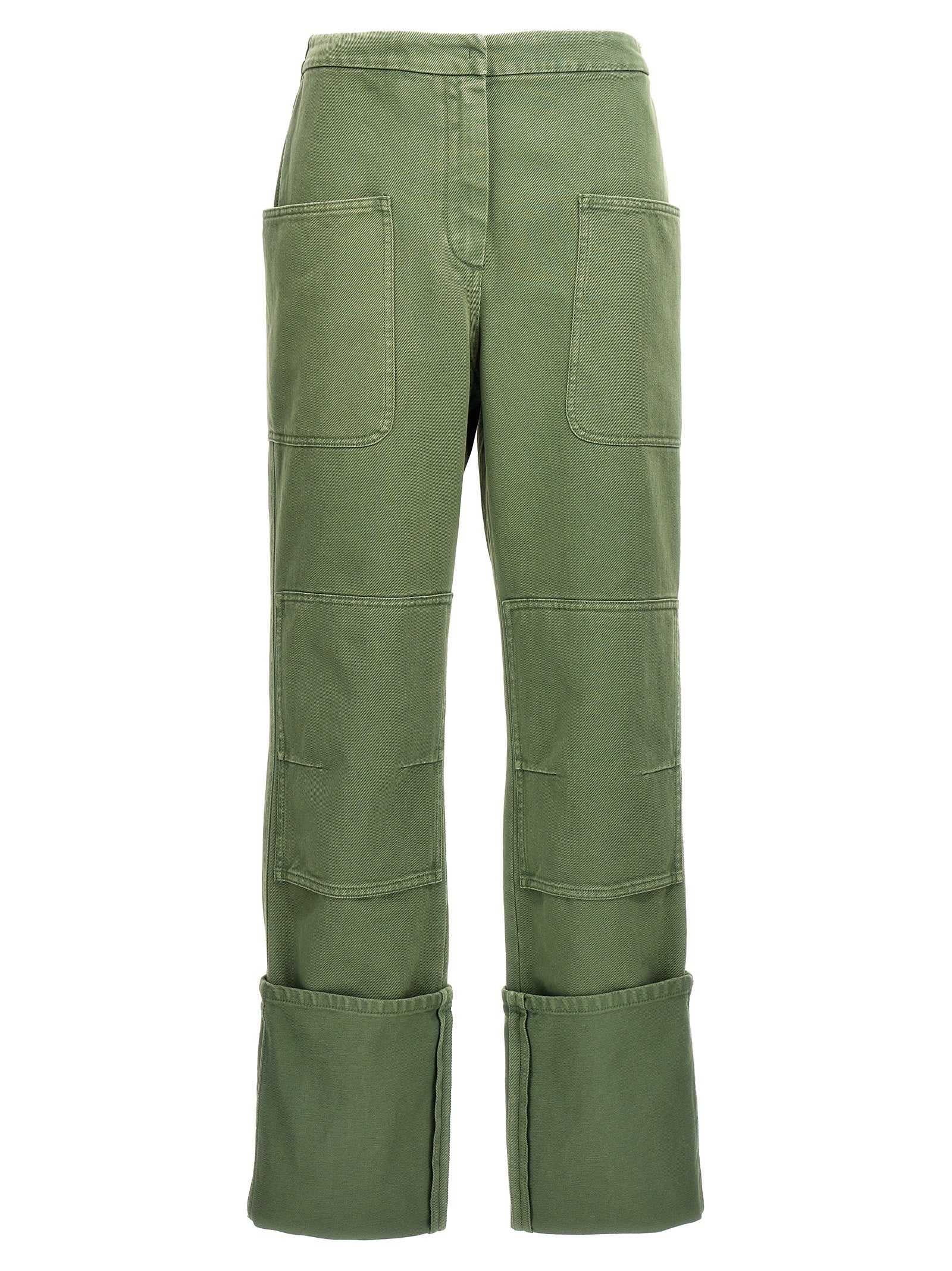 Max Mara Bicolor Cotton Casual Pants Max Mara