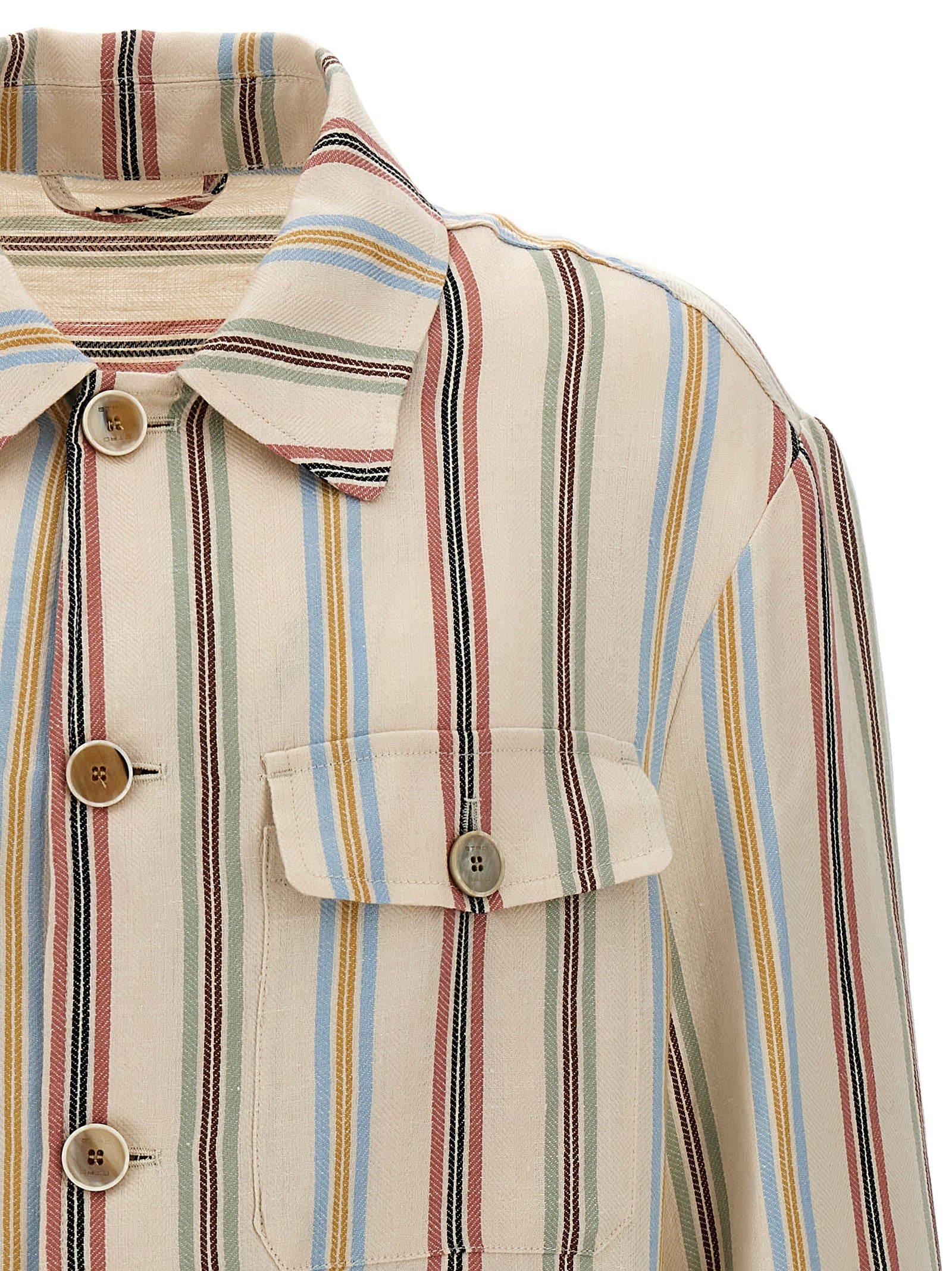 Etro Multicolor Linen Blouse Etro