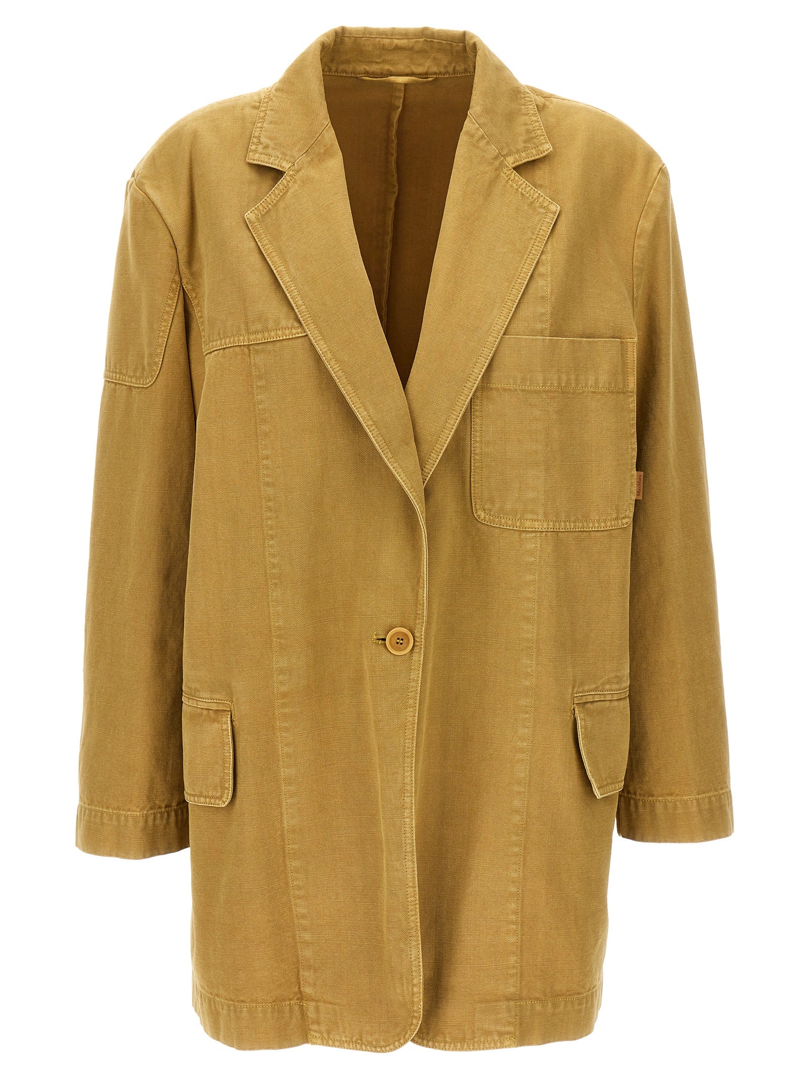 Max Mara Beige Cotton Blazer Max Mara