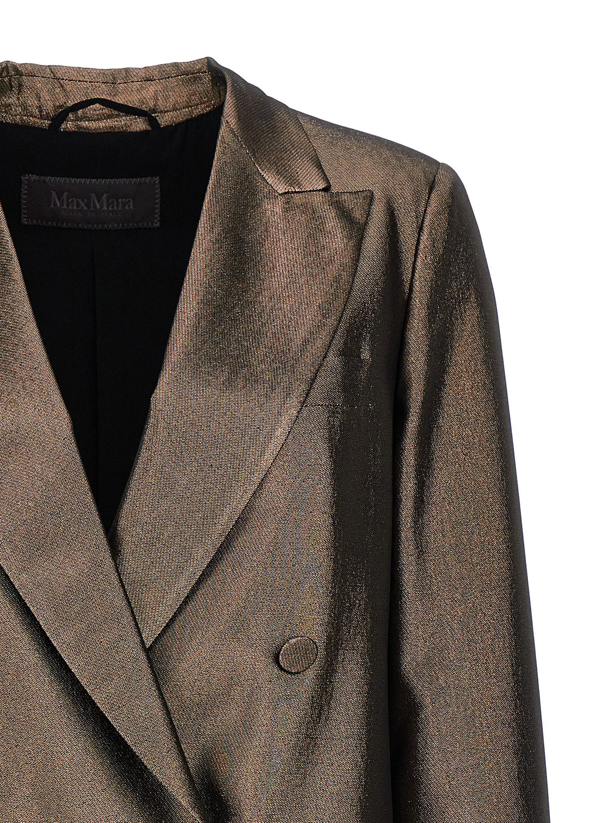 Max Mara Brown Silk Blazer Max Mara