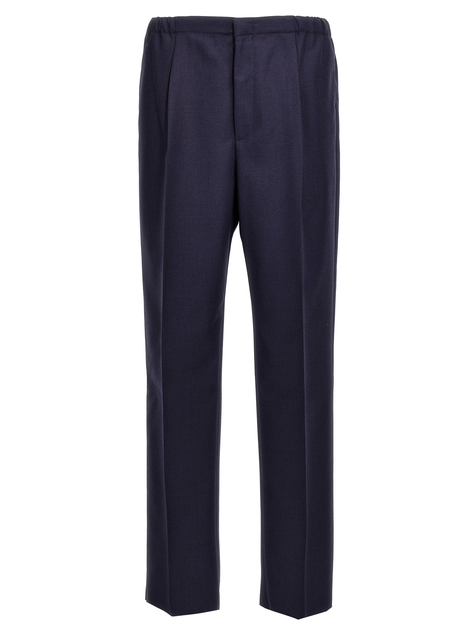 Fendi Blue Virgin Wool Pants