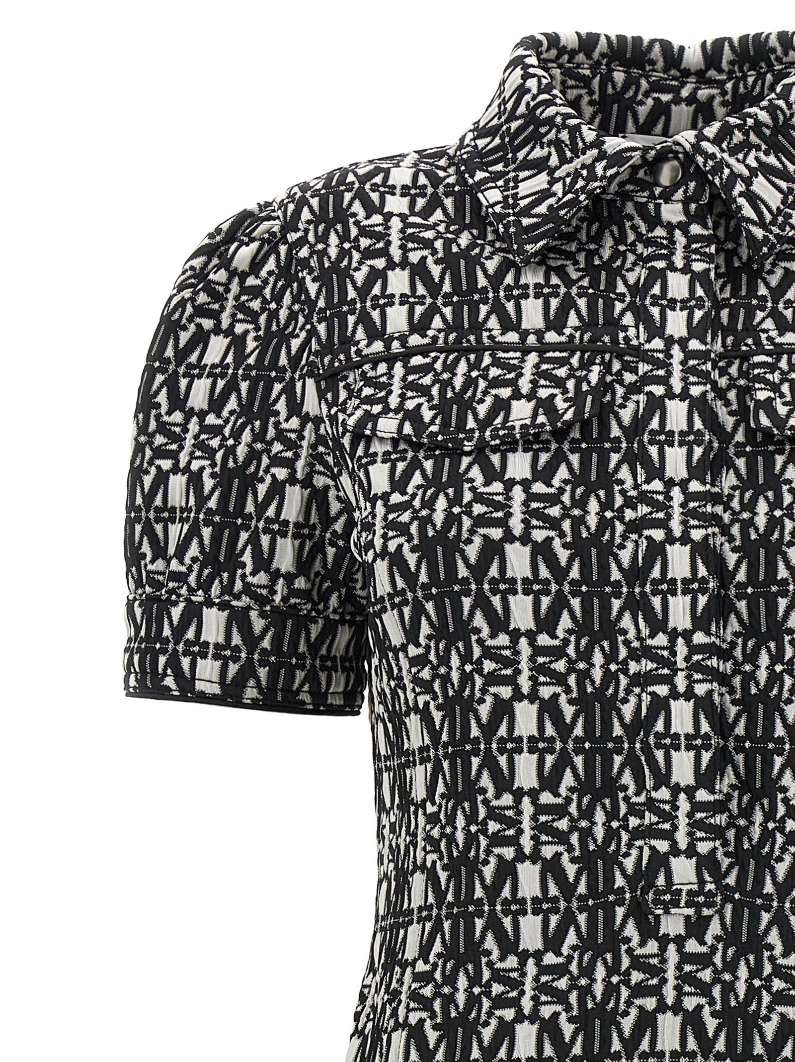 Max Mara Bicolor Polyester Short Dress Max Mara