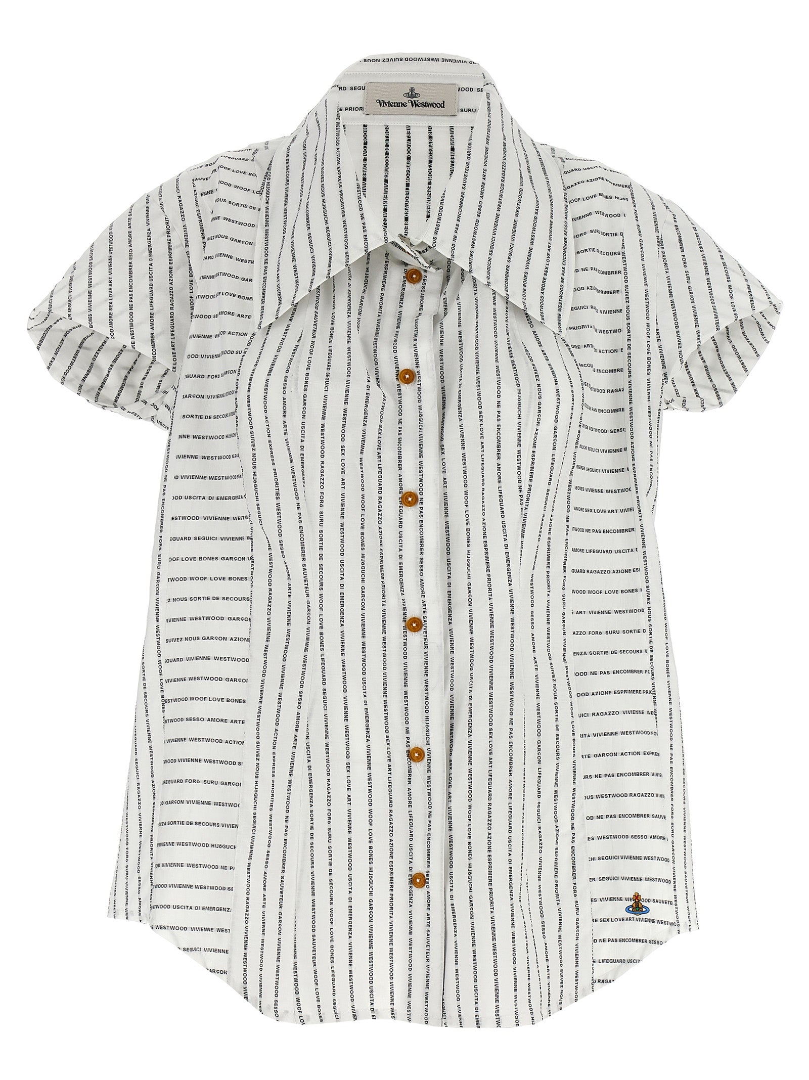 Vivienne Westwood Bicolor Cotton Blouse Vivienne Westwood