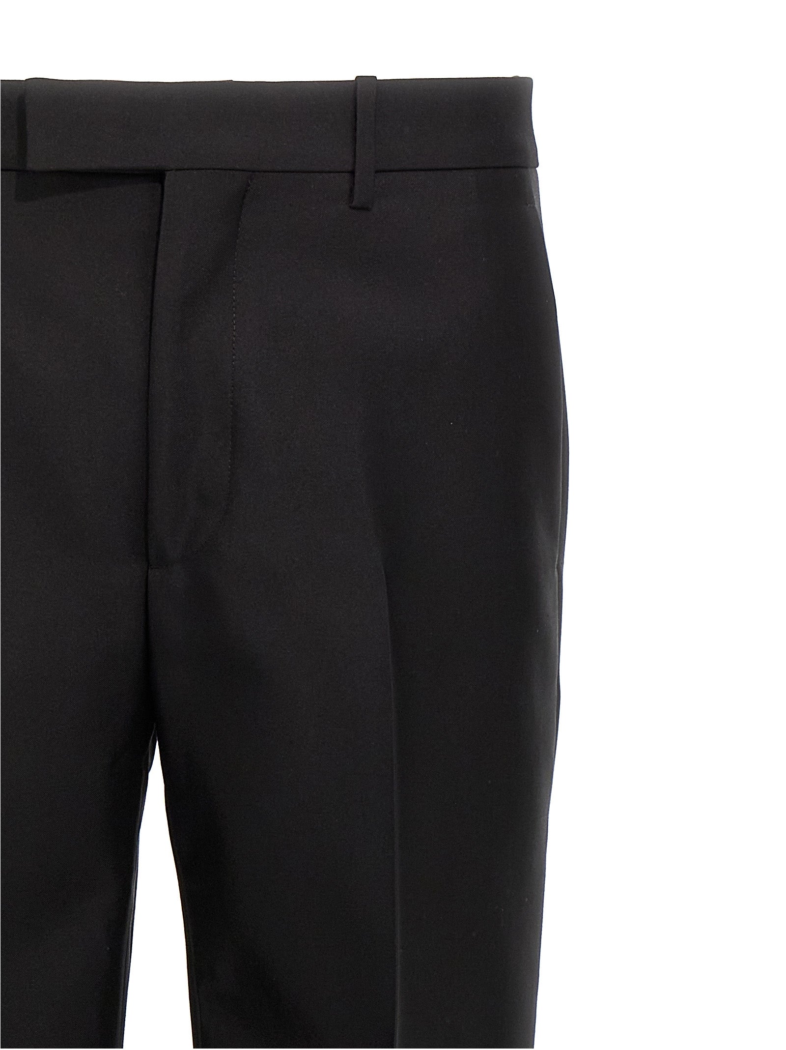 Burberry Black Virgin Wool Dress Pants Burberry