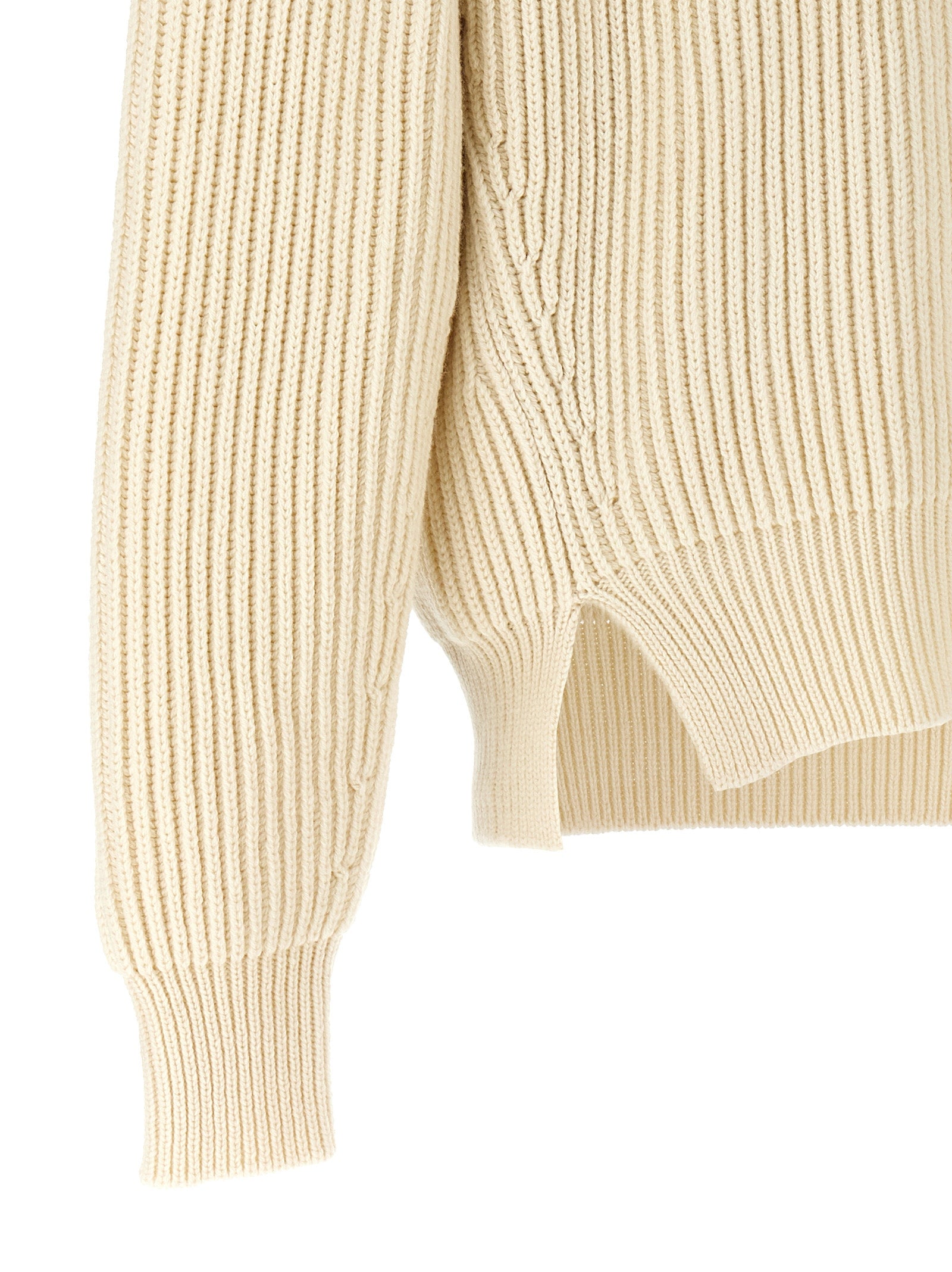 Jil Sander White Wool Cardigan Jil Sander