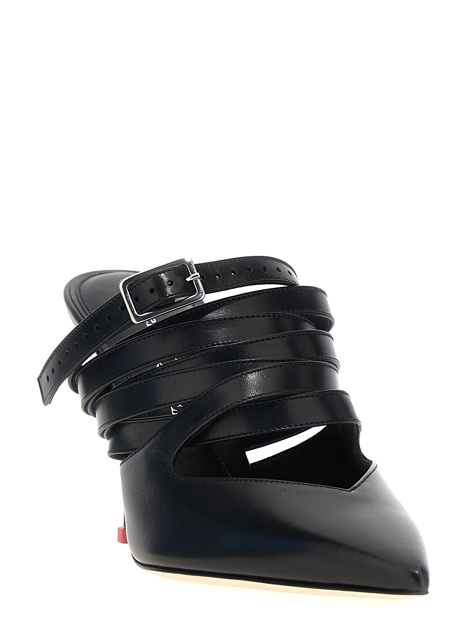 Alexander McQueen Black Cowhide High Heel Pumps Alexander McQueen