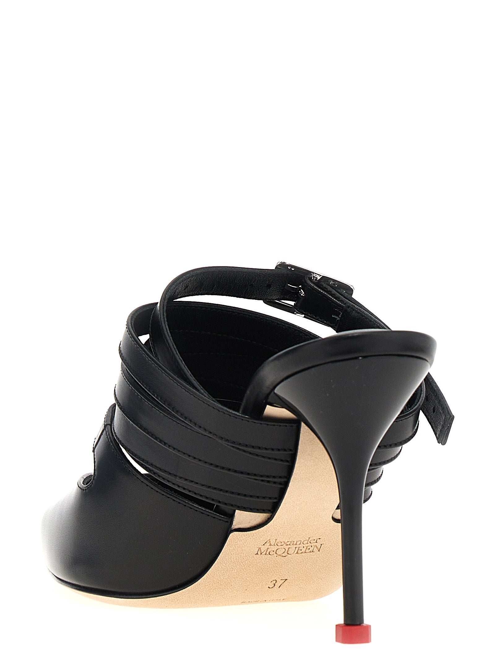 Alexander McQueen Black Cowhide High Heel Pumps Alexander McQueen