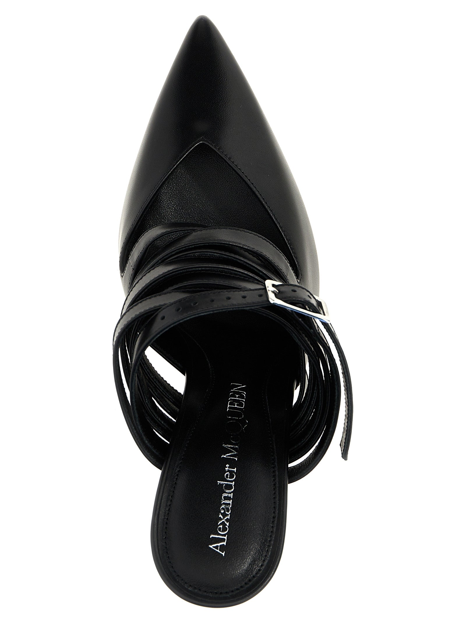 Alexander McQueen Black Cowhide High Heel Pumps Alexander McQueen
