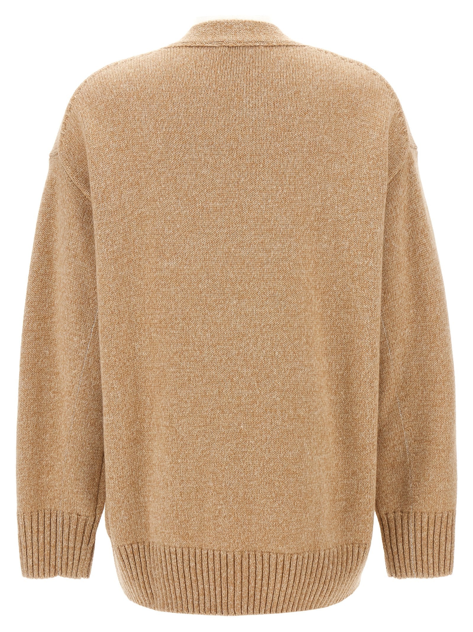 Paco Rabanne Beige Wool Cardigan Paco Rabanne