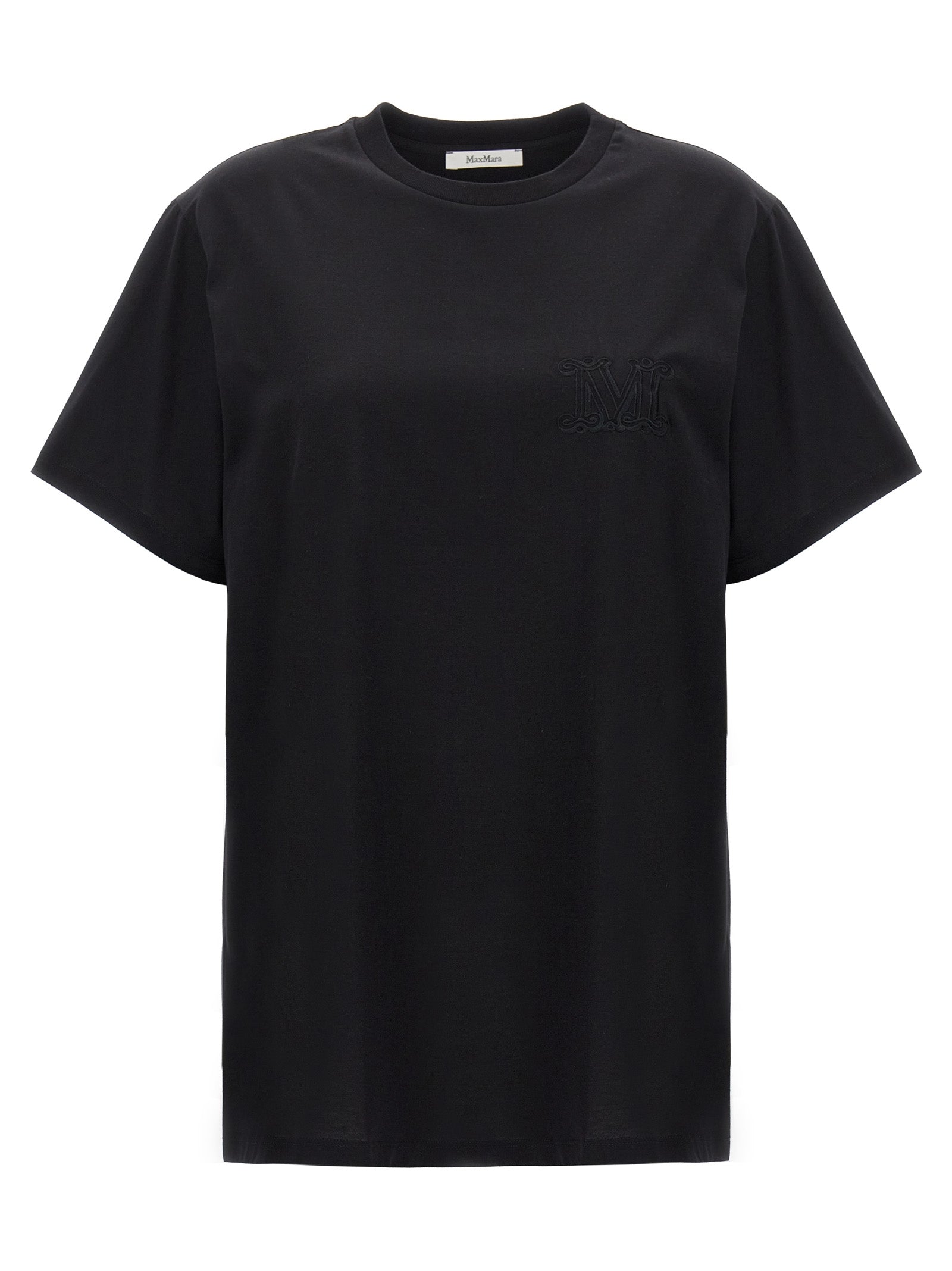 Max Mara Black Cotton T-Shirt Max Mara
