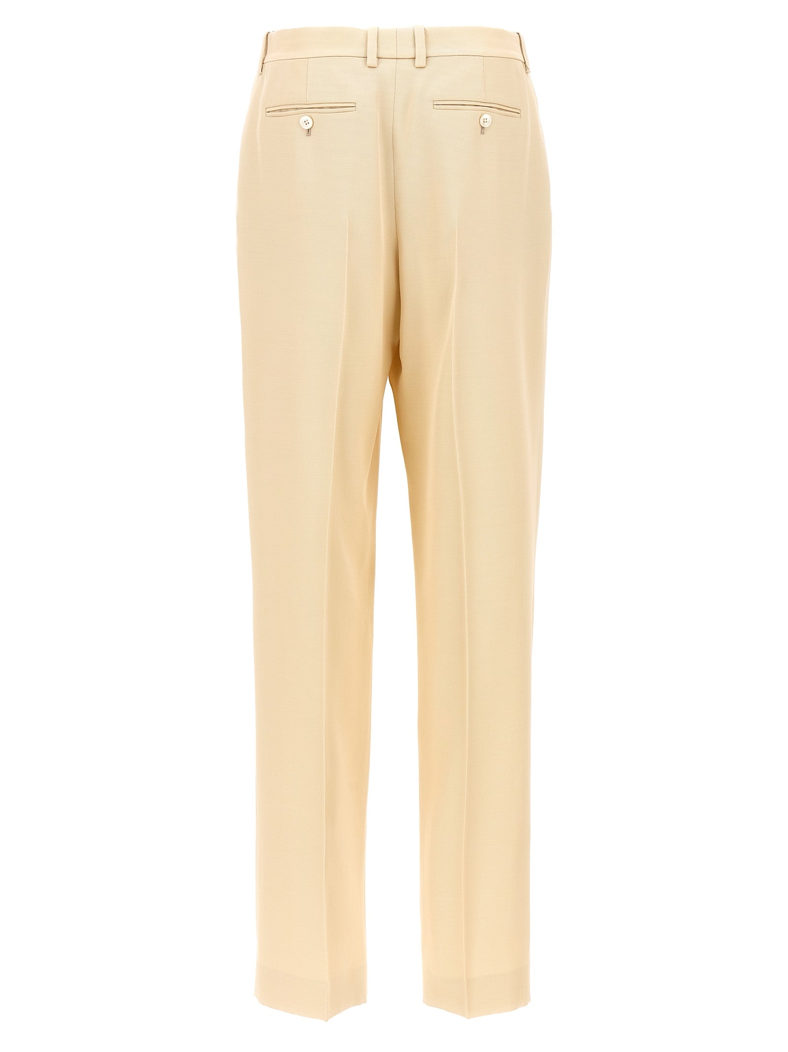 Tom Ford Beige Silk Dress Pants Tom Ford