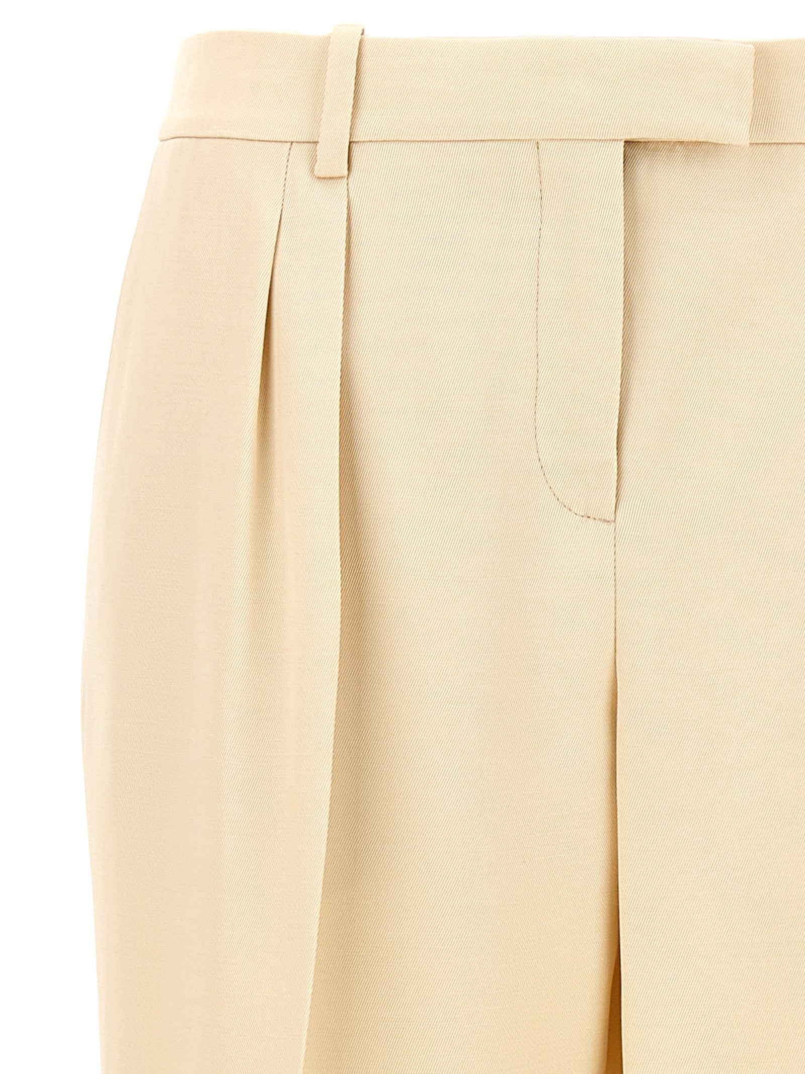 Tom Ford Beige Silk Dress Pants Tom Ford