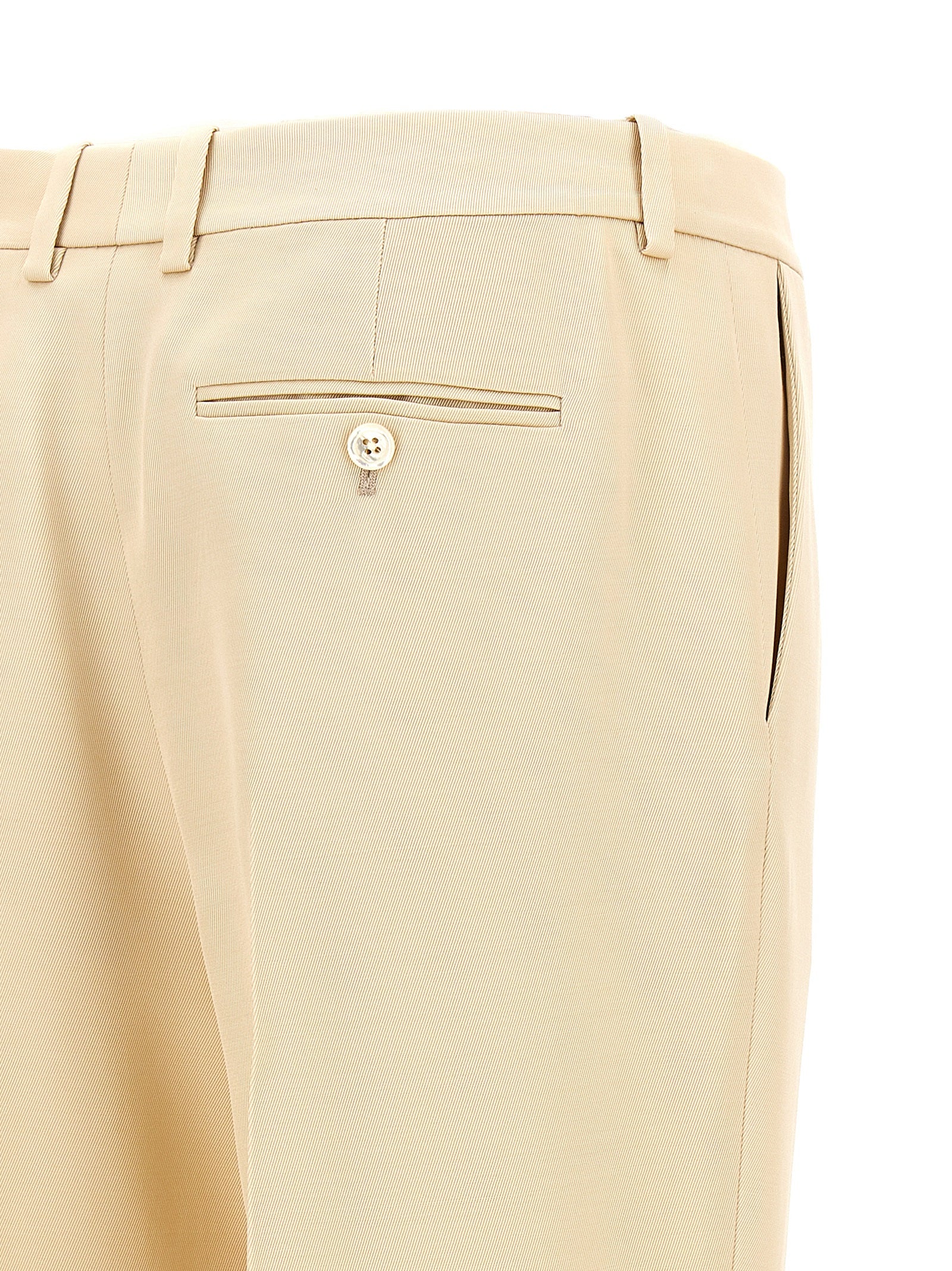 Tom Ford Beige Silk Dress Pants Tom Ford