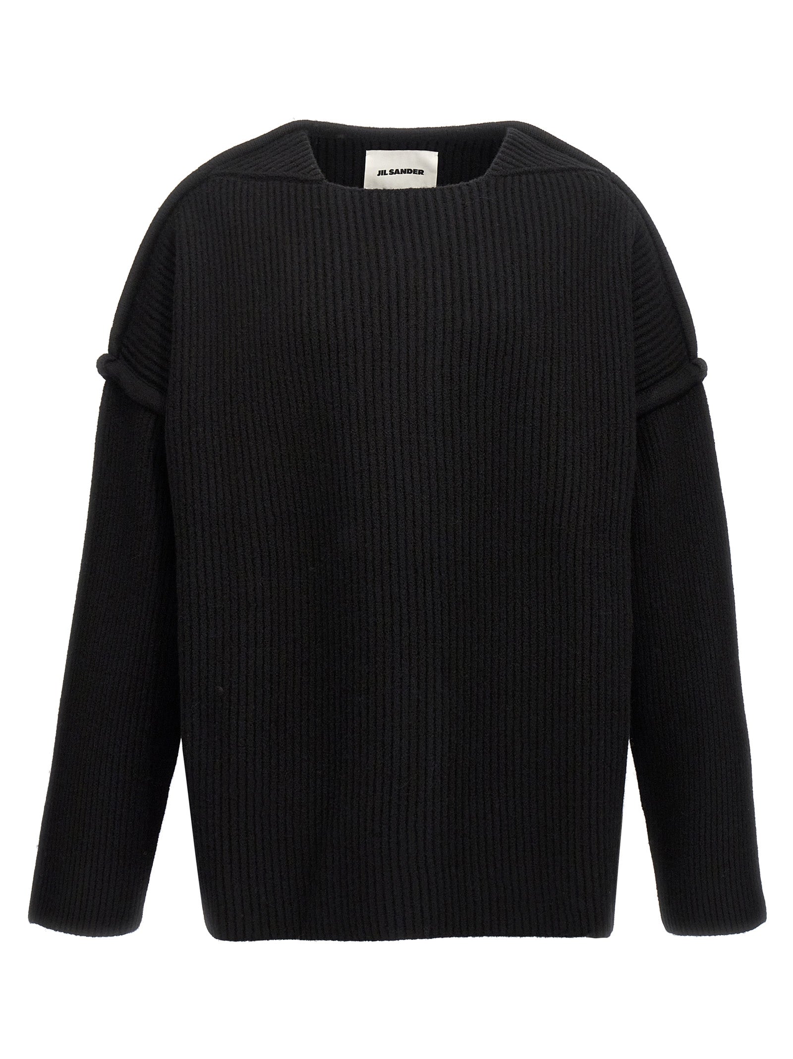 Jil Sander Black Wool Cardigan Jil Sander