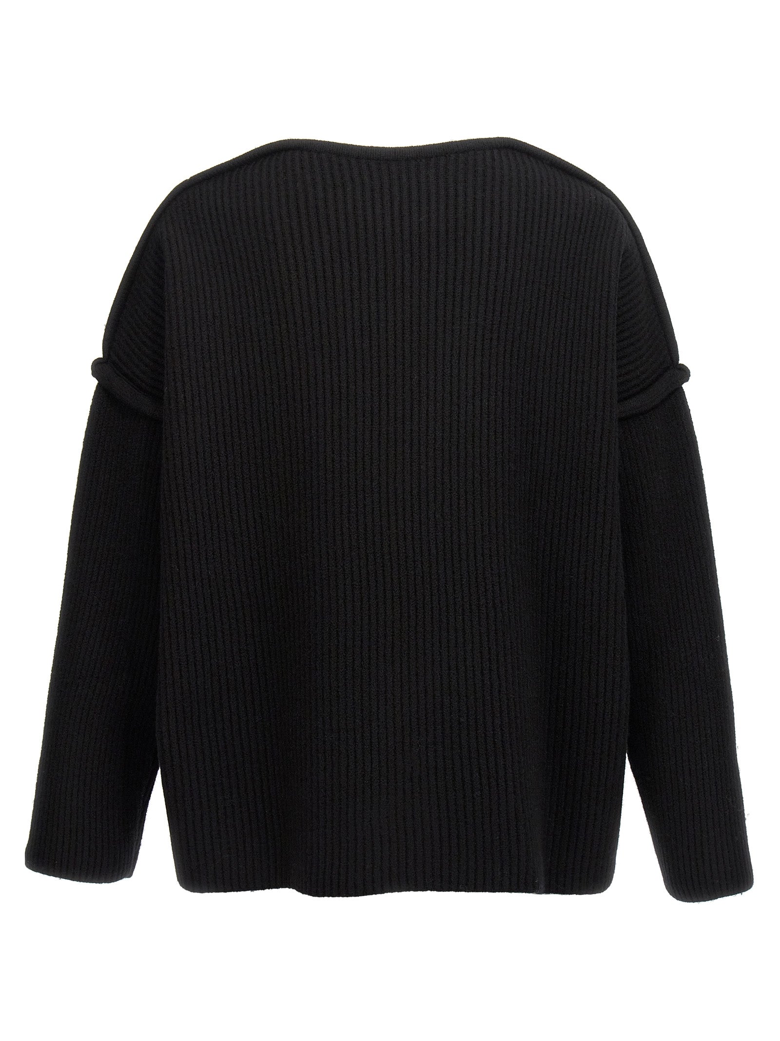 Jil Sander Black Wool Cardigan Jil Sander