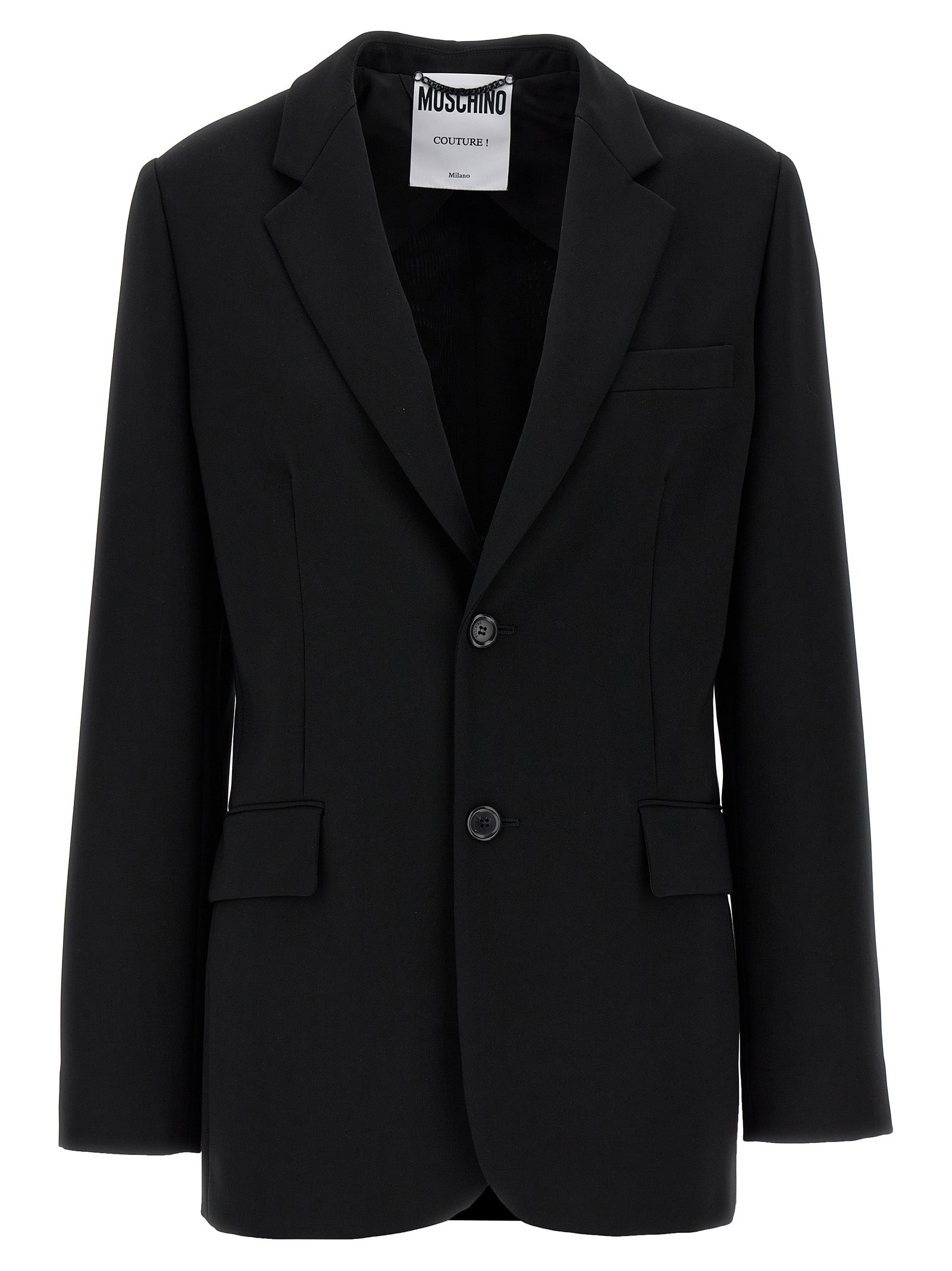 Moschino Black Polyester Blazer Moschino