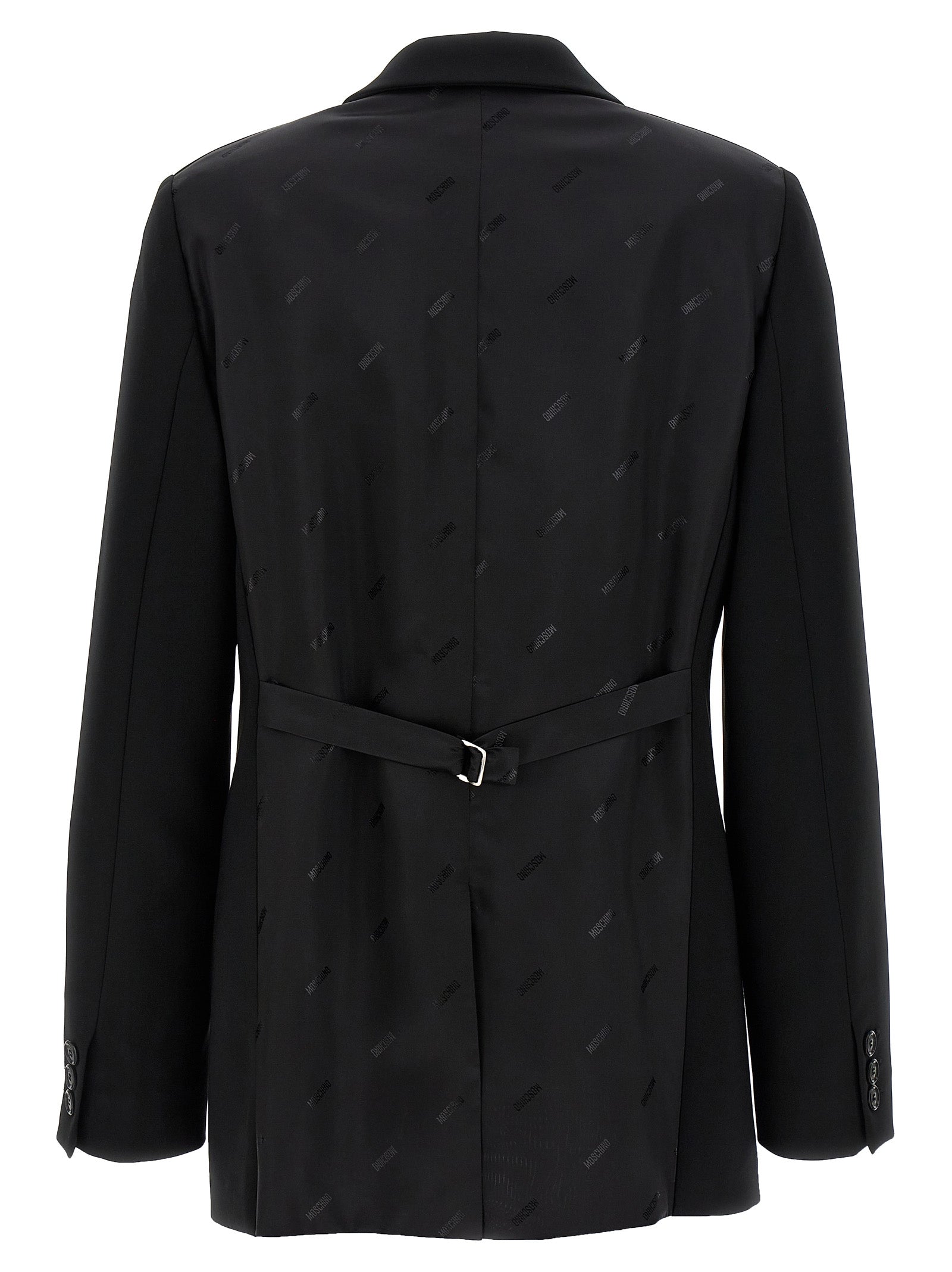 Moschino Black Polyester Blazer Moschino