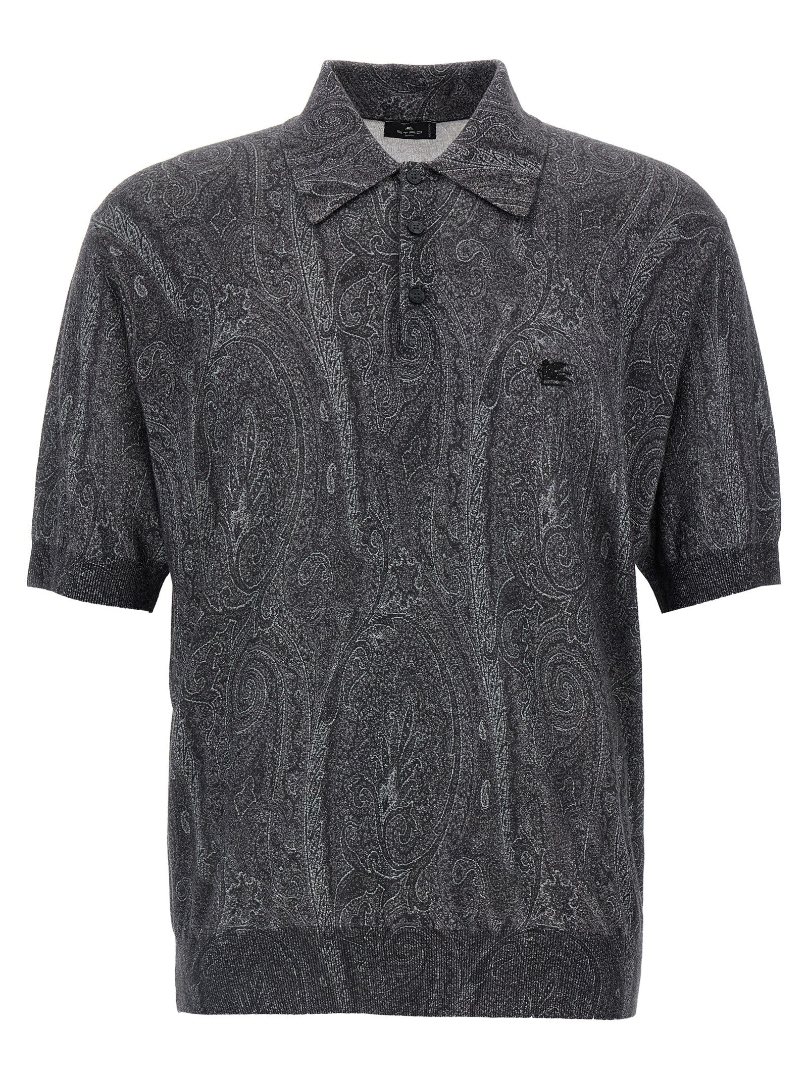 Etro Multicolor Silk Polo Shirt Etro