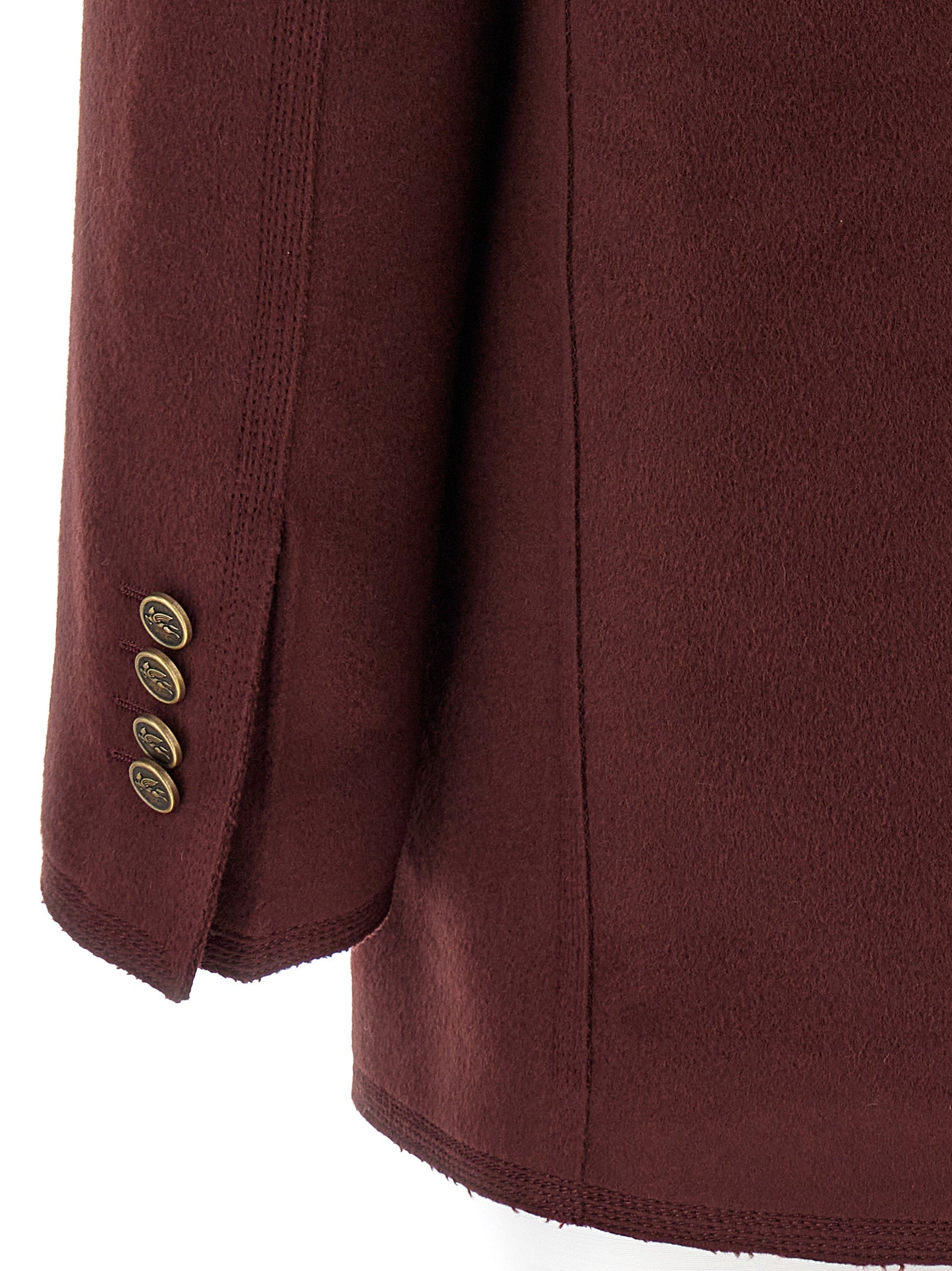 Etro Bordeaux Wool Blazer Etro