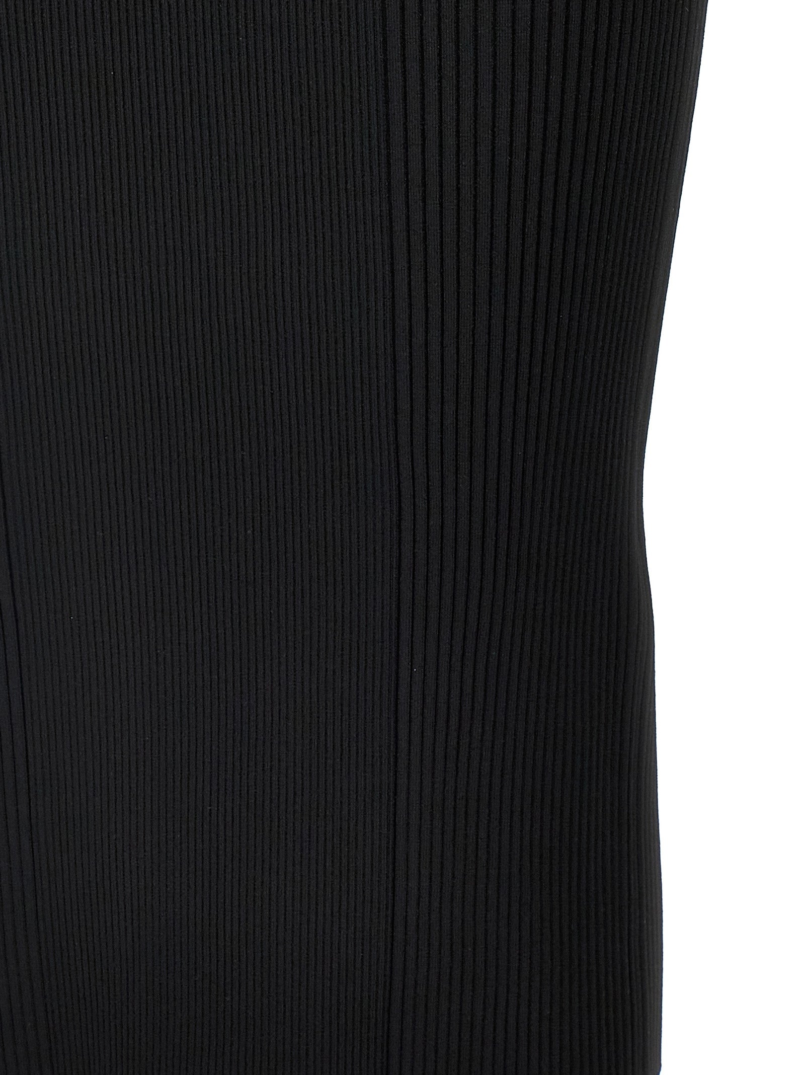 Alexander McQueen Black Viscose Midi Dress Alexander McQueen