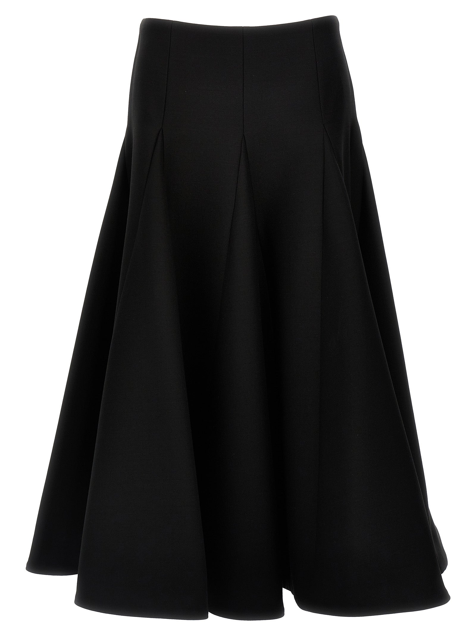 Valentino Garavani Black Virgin Wool Mini Skirt Valentino Garavani
