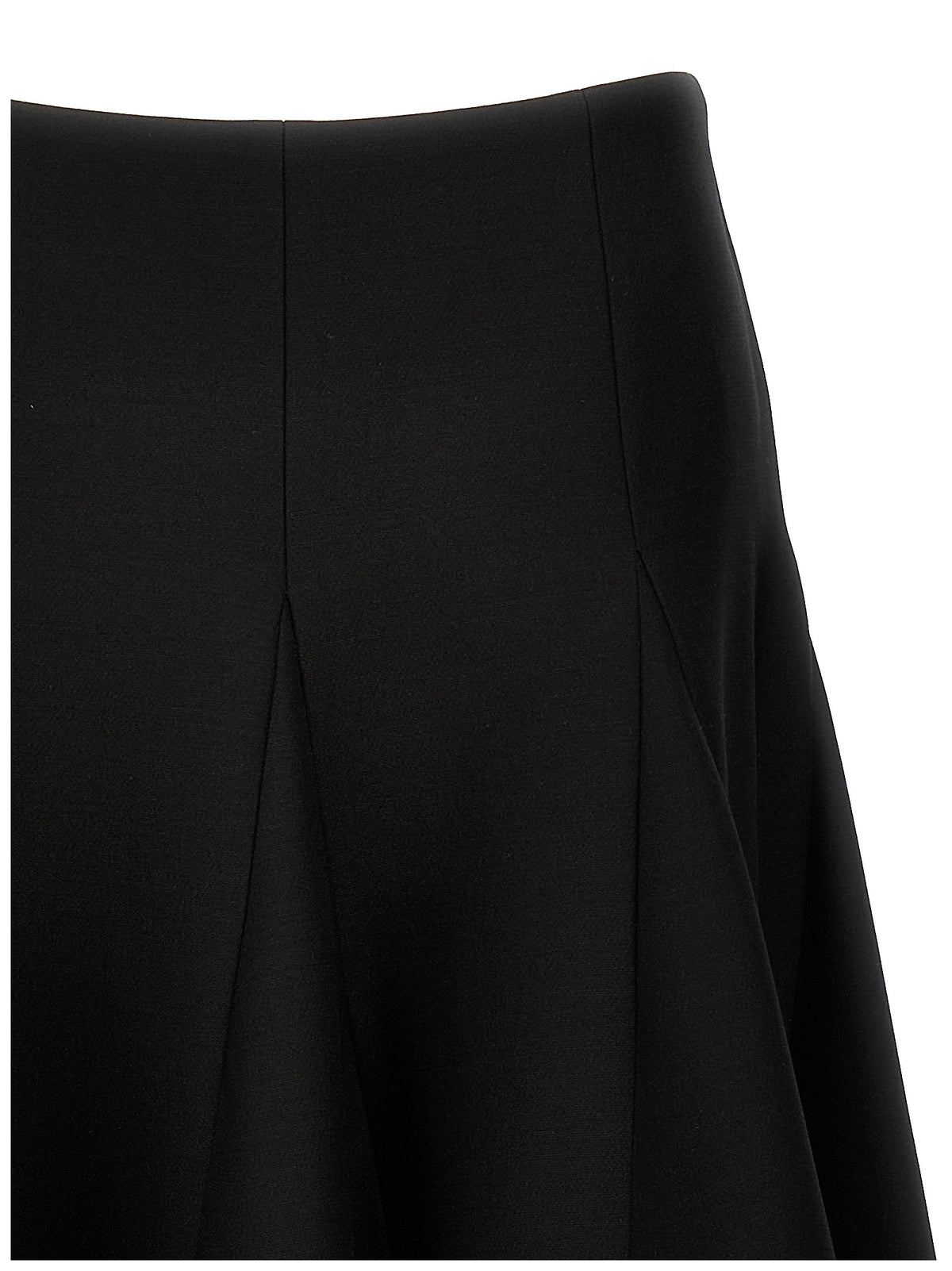Valentino Garavani Black Virgin Wool Mini Skirt Valentino Garavani
