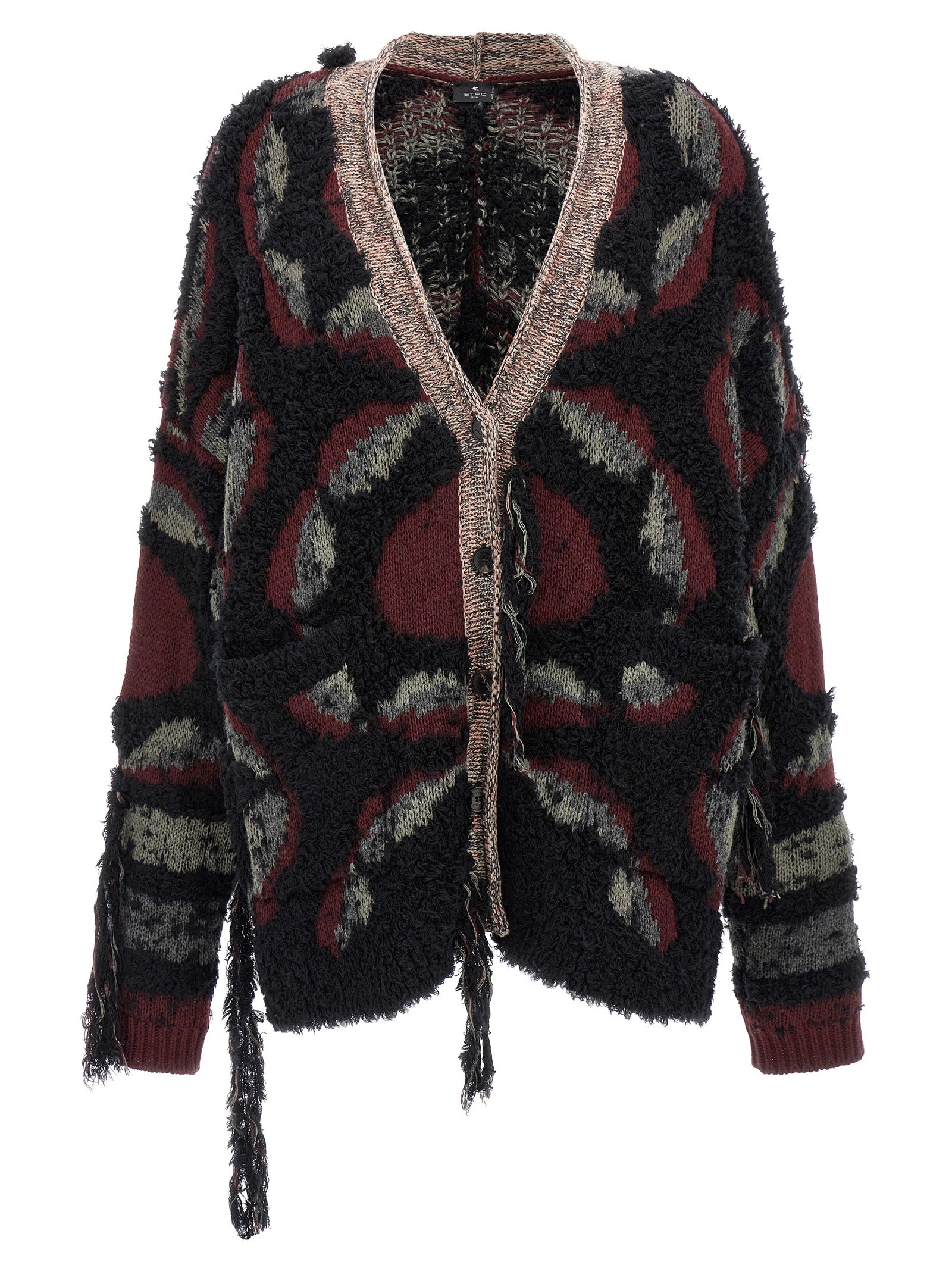 Etro Multicolor Wool Cardigan Etro