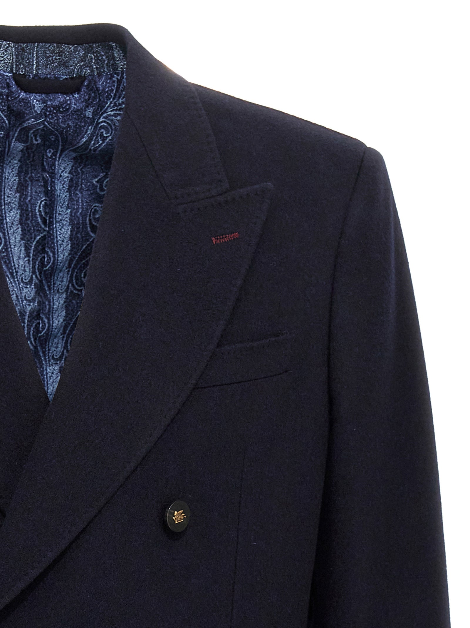 Etro Blue Cashmere Blazer Etro