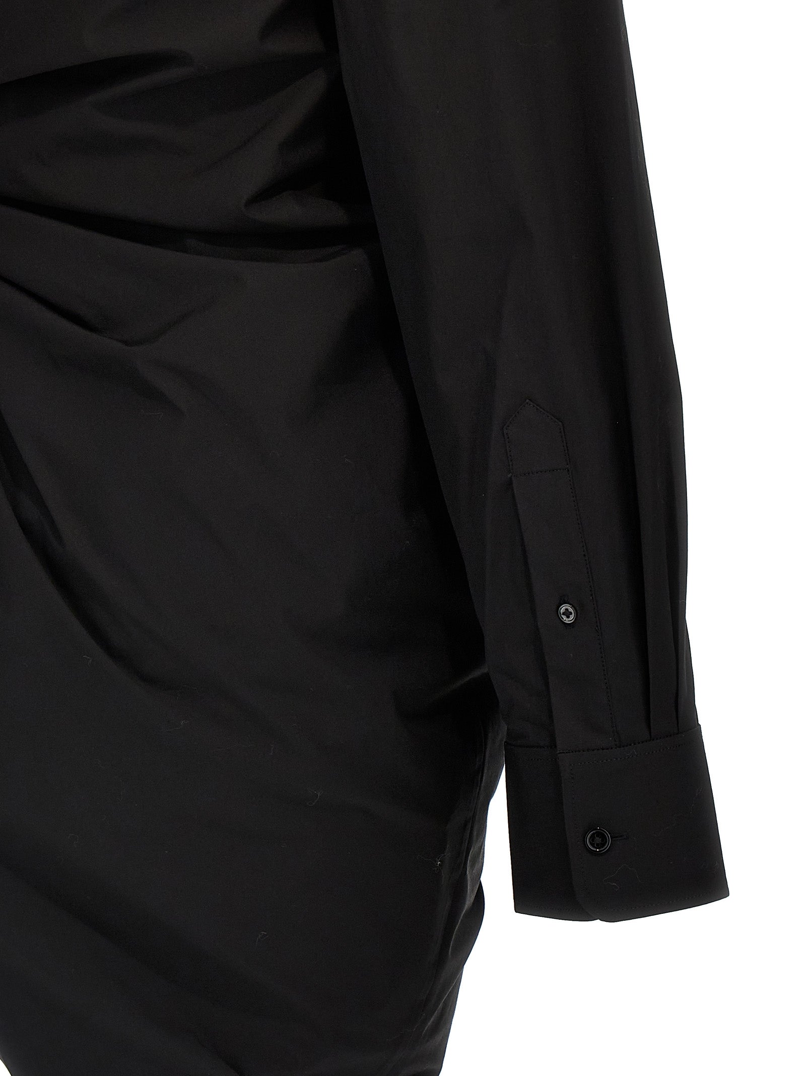 Alexander Wang Black Cotton Short Dress Alexander Wang