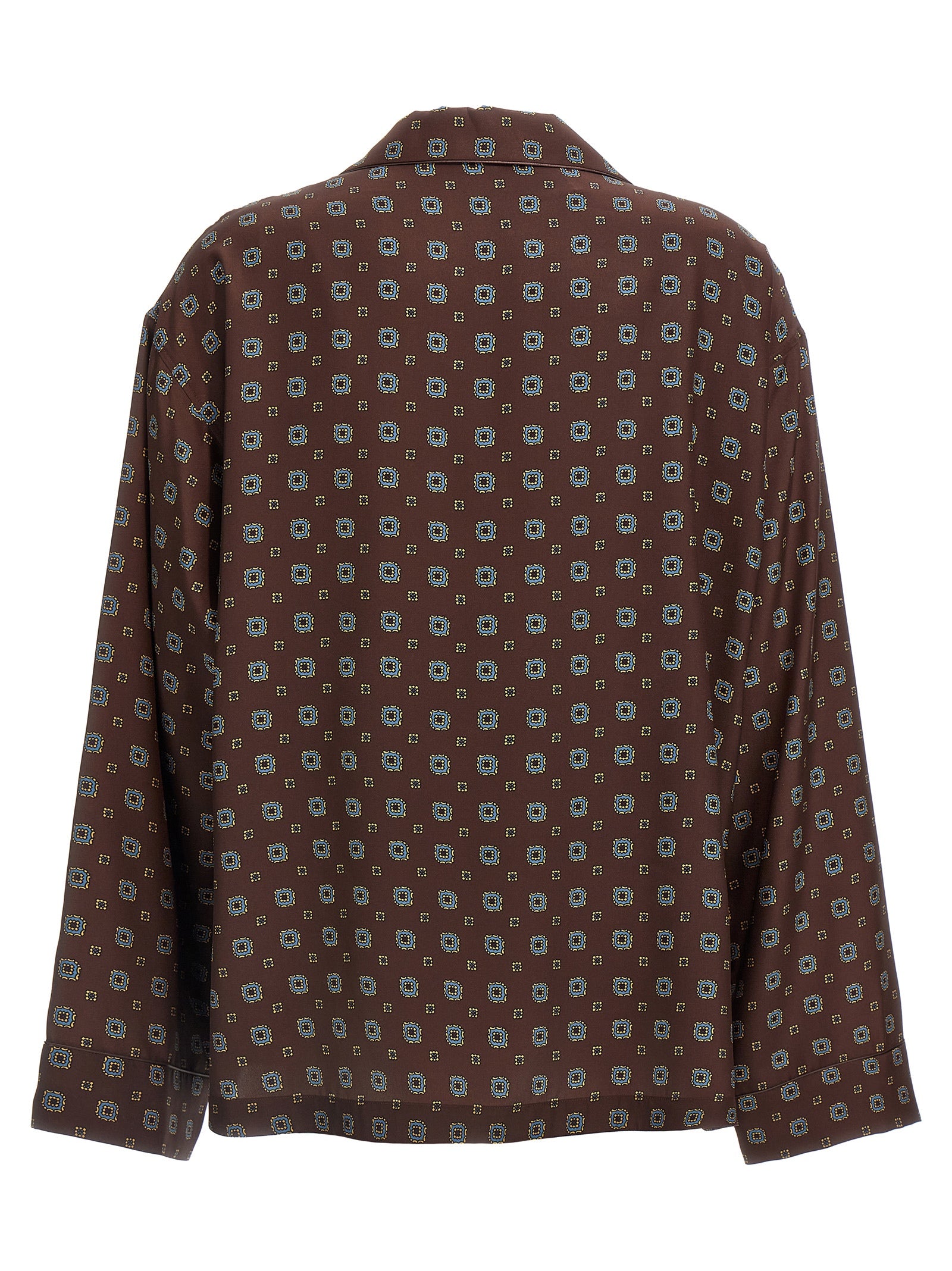 Moschino Brown Silk Blouse Moschino