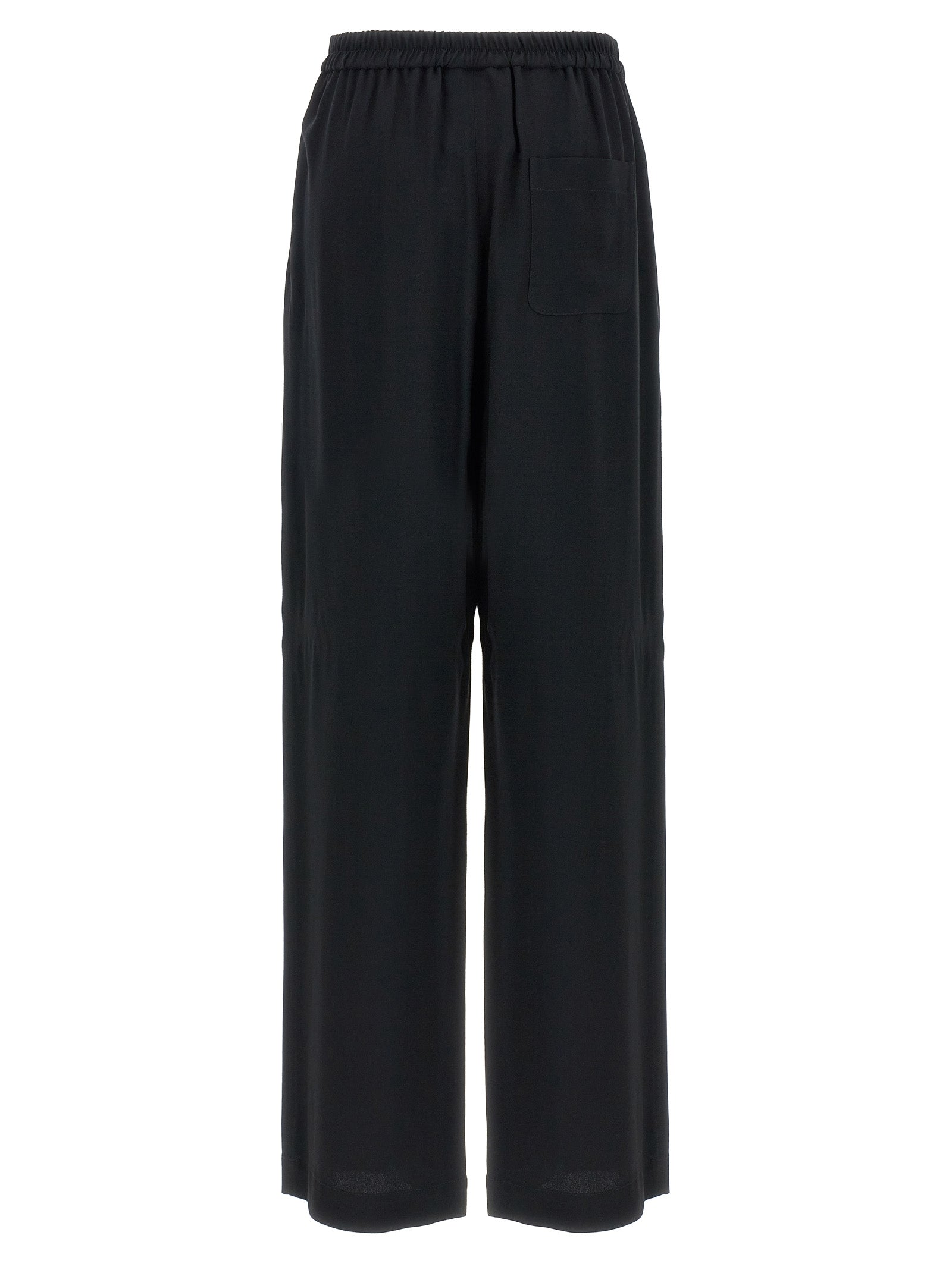 Moschino Black Acetate Casual Pants Moschino