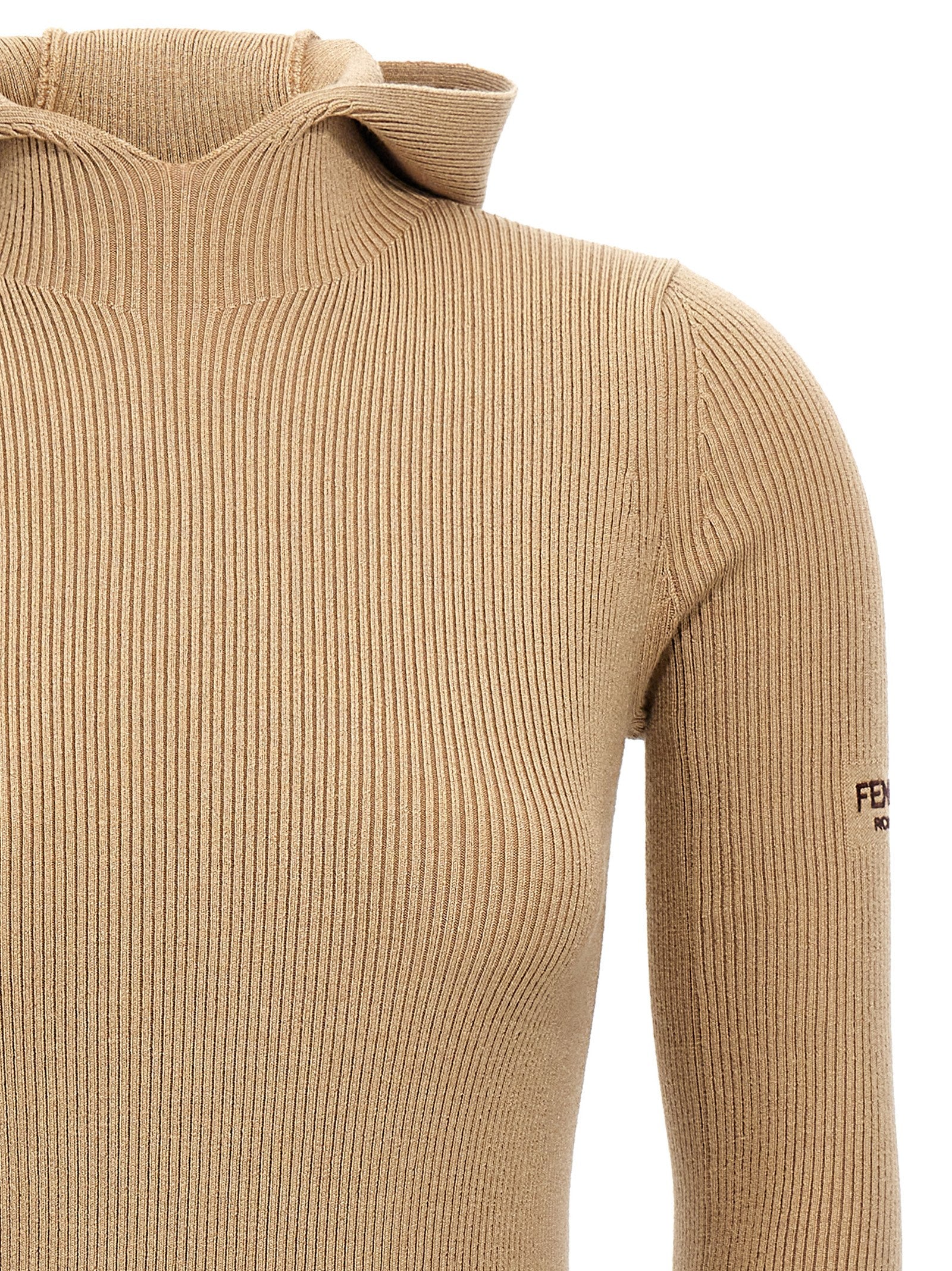 Fendi Beige Wool Short Dress Fendi