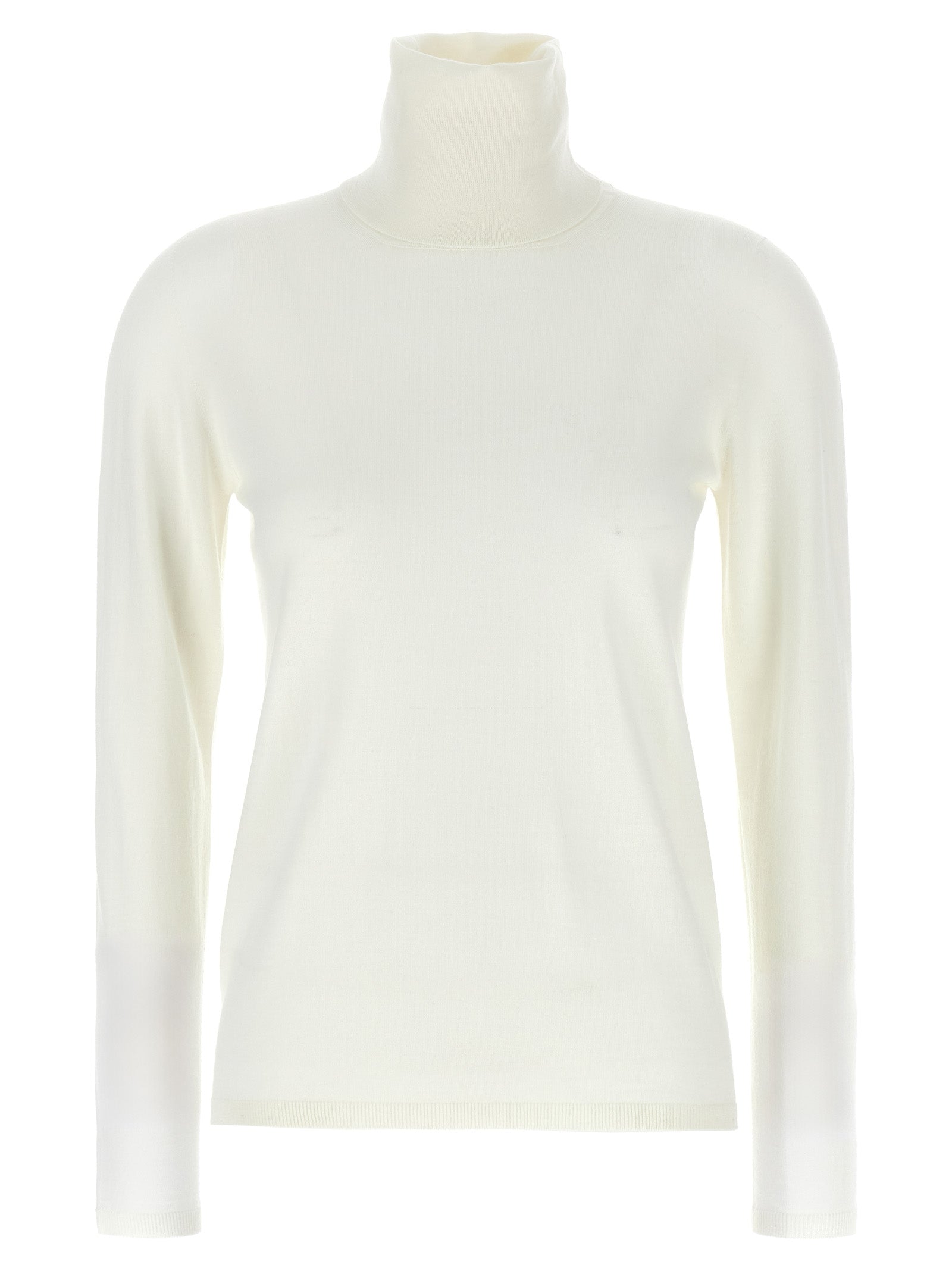 Max Mara White Virgin Wool Cardigan Max Mara
