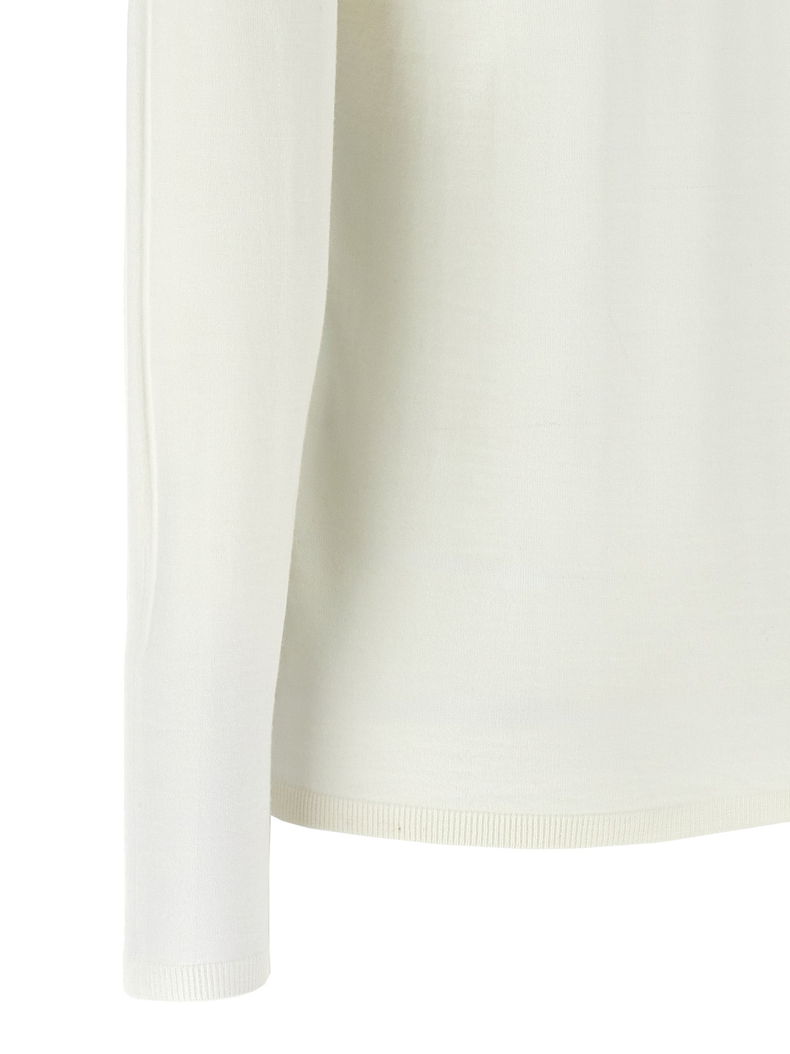 Max Mara White Virgin Wool Cardigan Max Mara