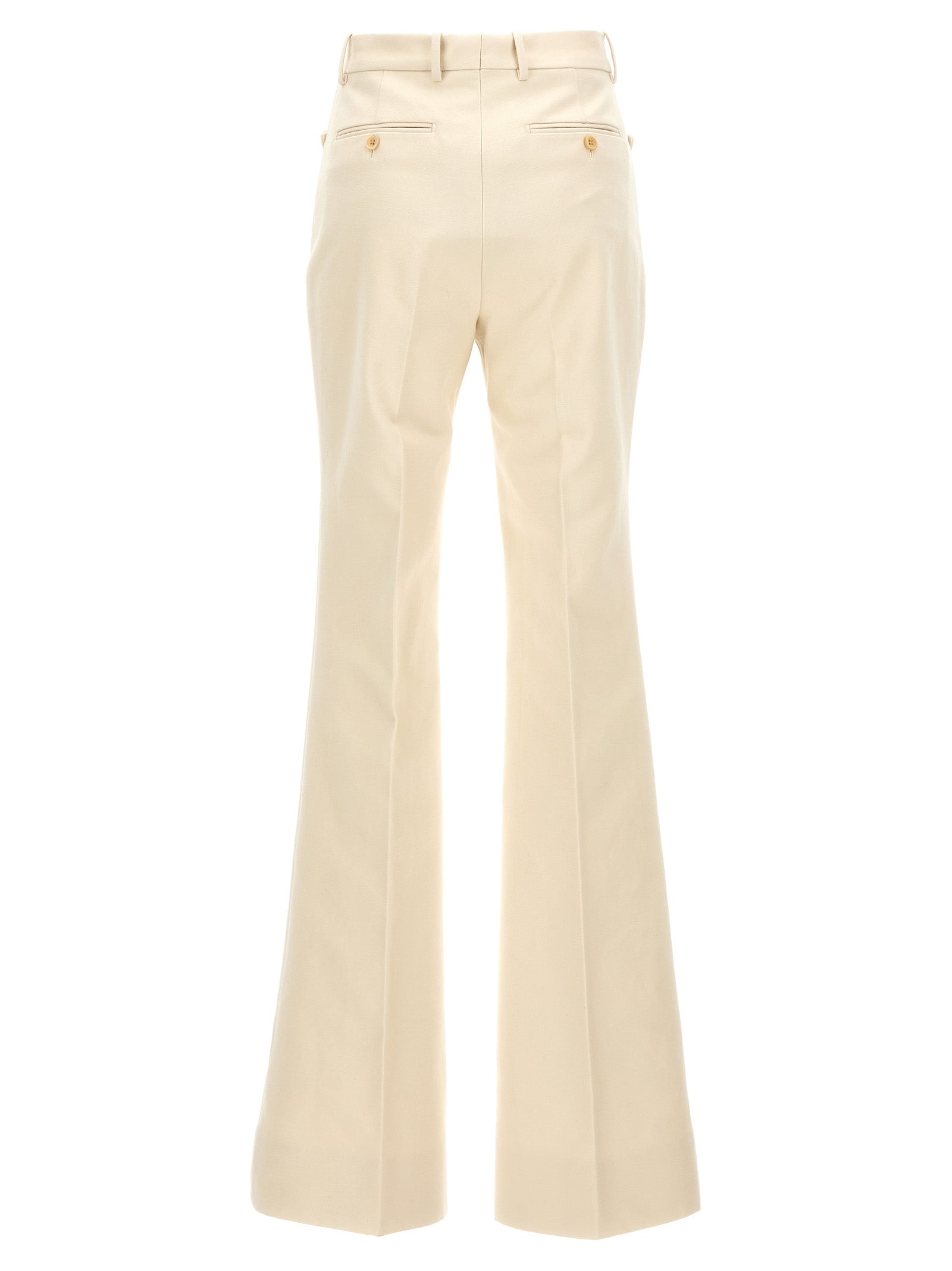 Tom Ford White Cotton Flared Pants Tom Ford