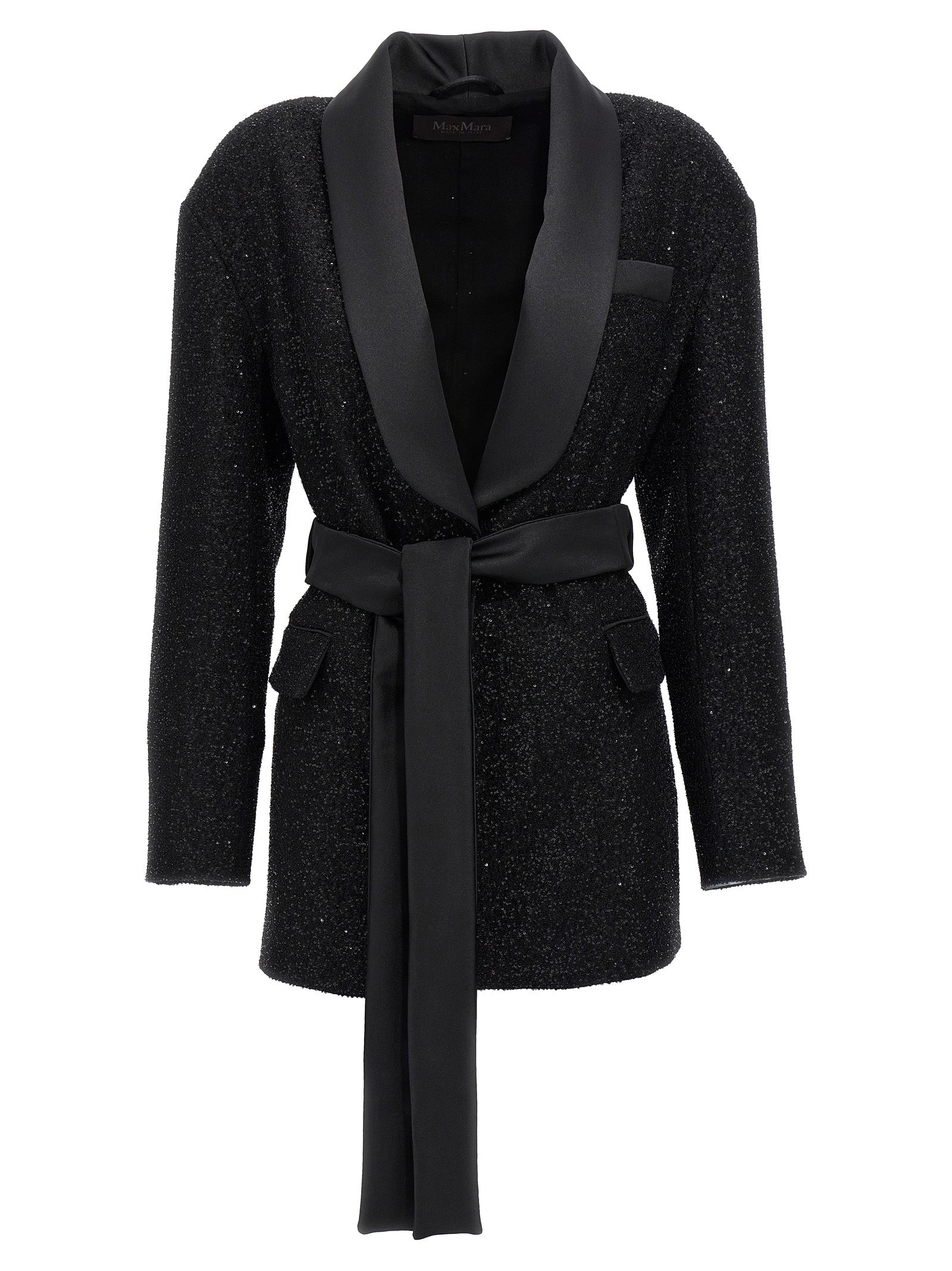 Max Mara Black Viscose Blazer Max Mara