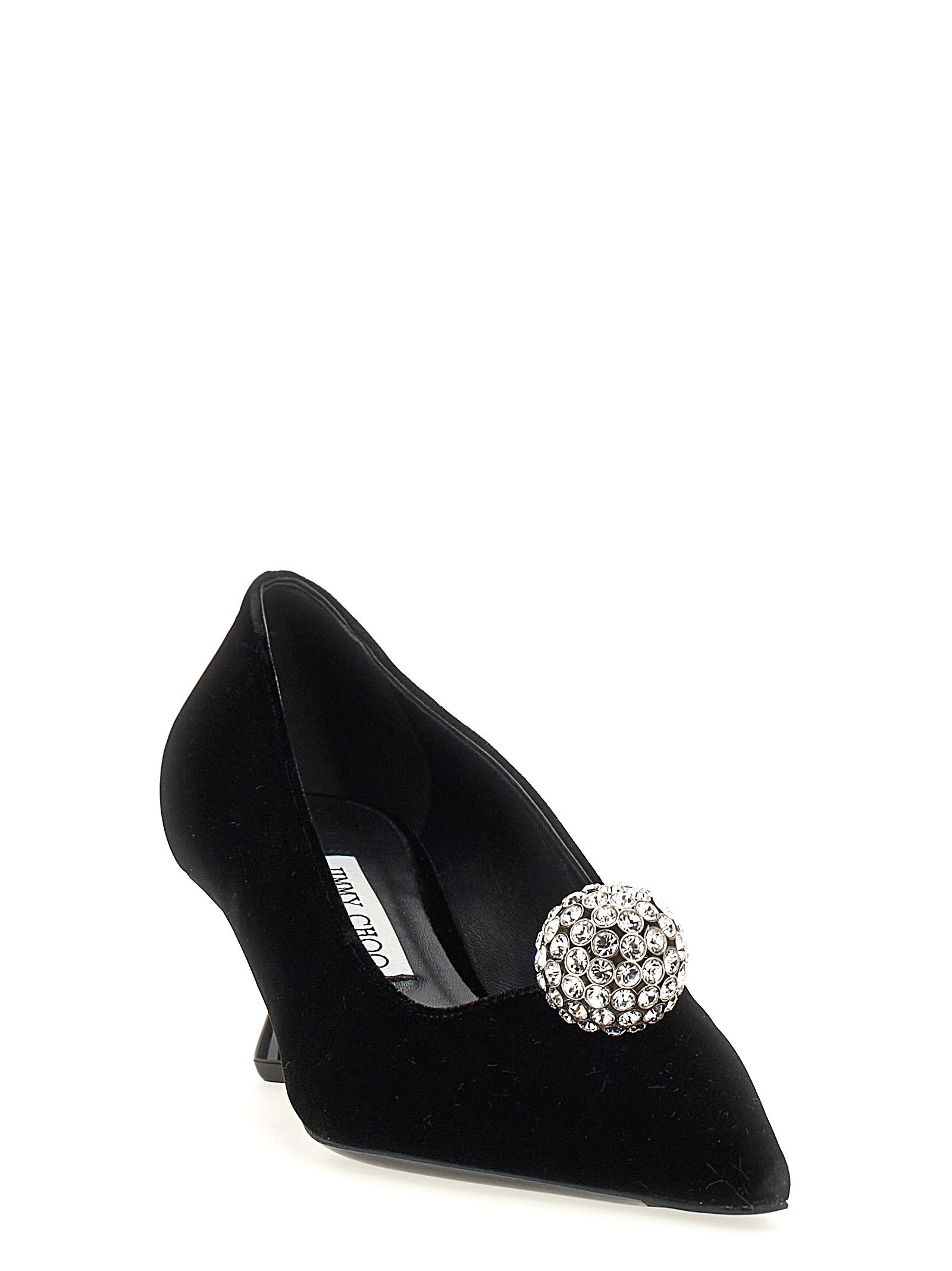 Jimmy Choo Black Textile Mid Heel Pumps Jimmy Choo