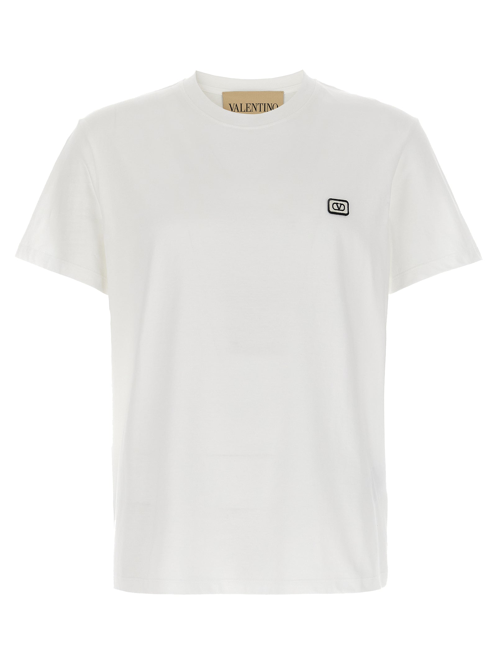 Valentino Garavani White Cotton T-Shirt Valentino Garavani