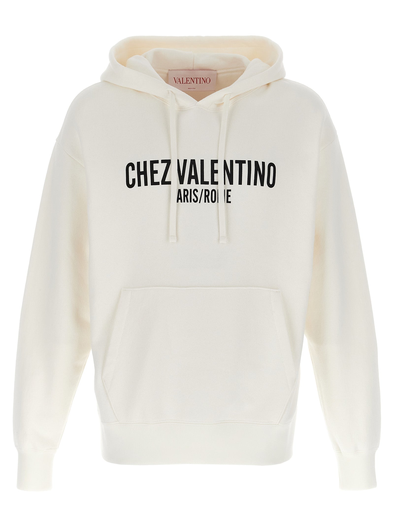 Valentino Garavani White Cotton Sweatshirt Valentino Garavani
