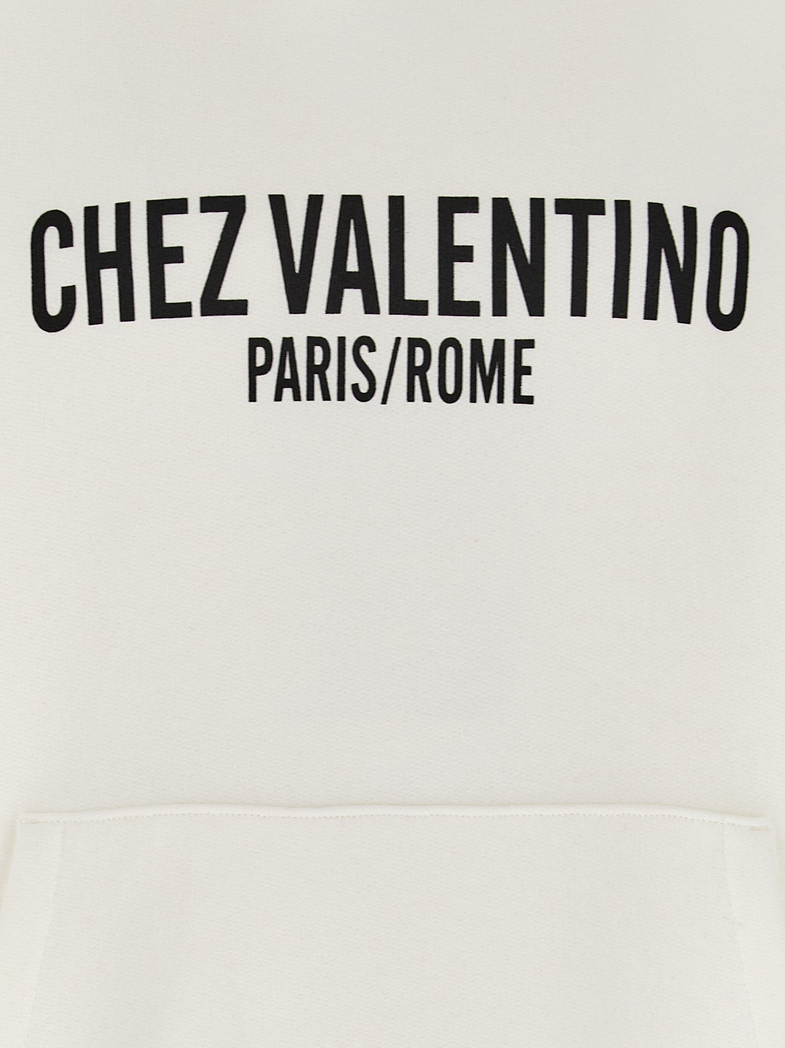 Valentino Garavani White Cotton Sweatshirt Valentino Garavani
