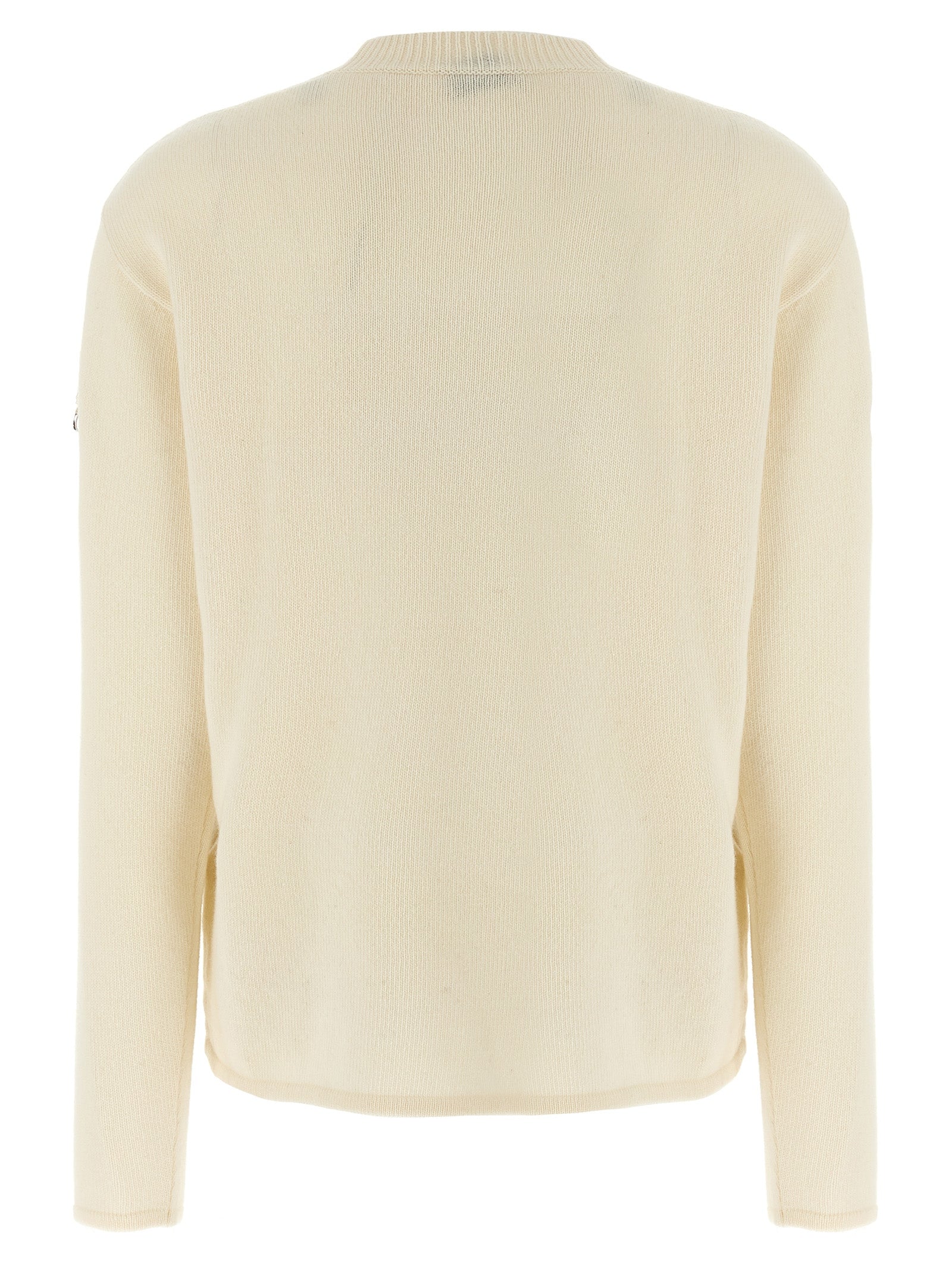 MONCLER GENIUS White Wool Cardigan MONCLER GENIUS