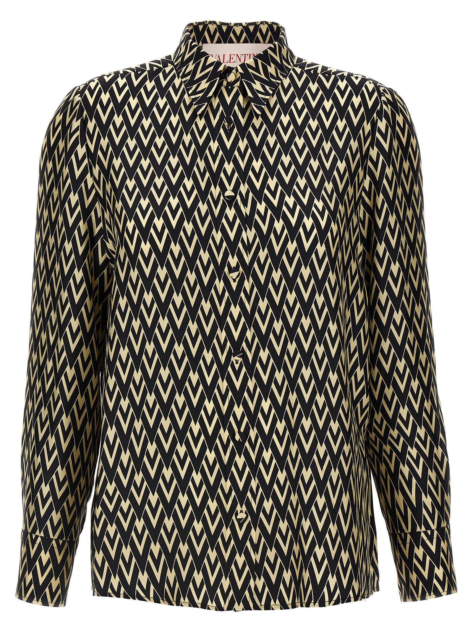 Valentino Garavani Bicolor Silk Blouse Valentino Garavani