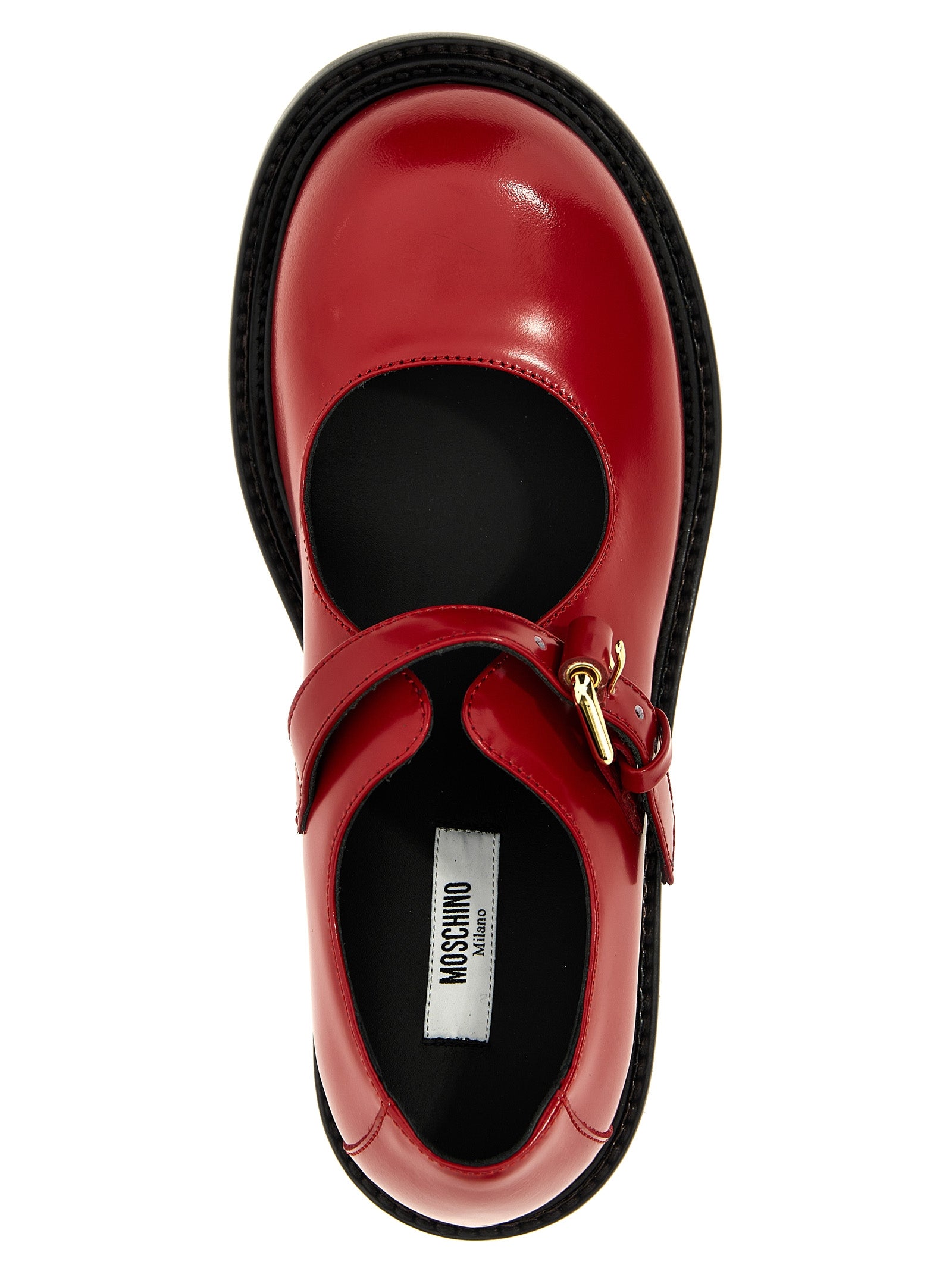 Moschino Multicolor Calfskin Flats Moschino