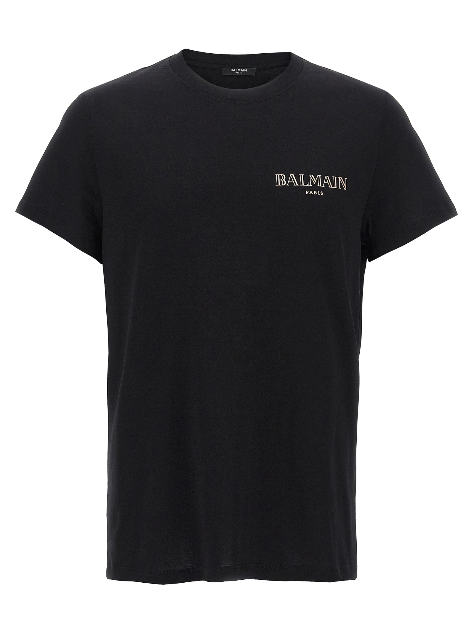 Balmain Black Organic Cotton T-Shirt Balmain