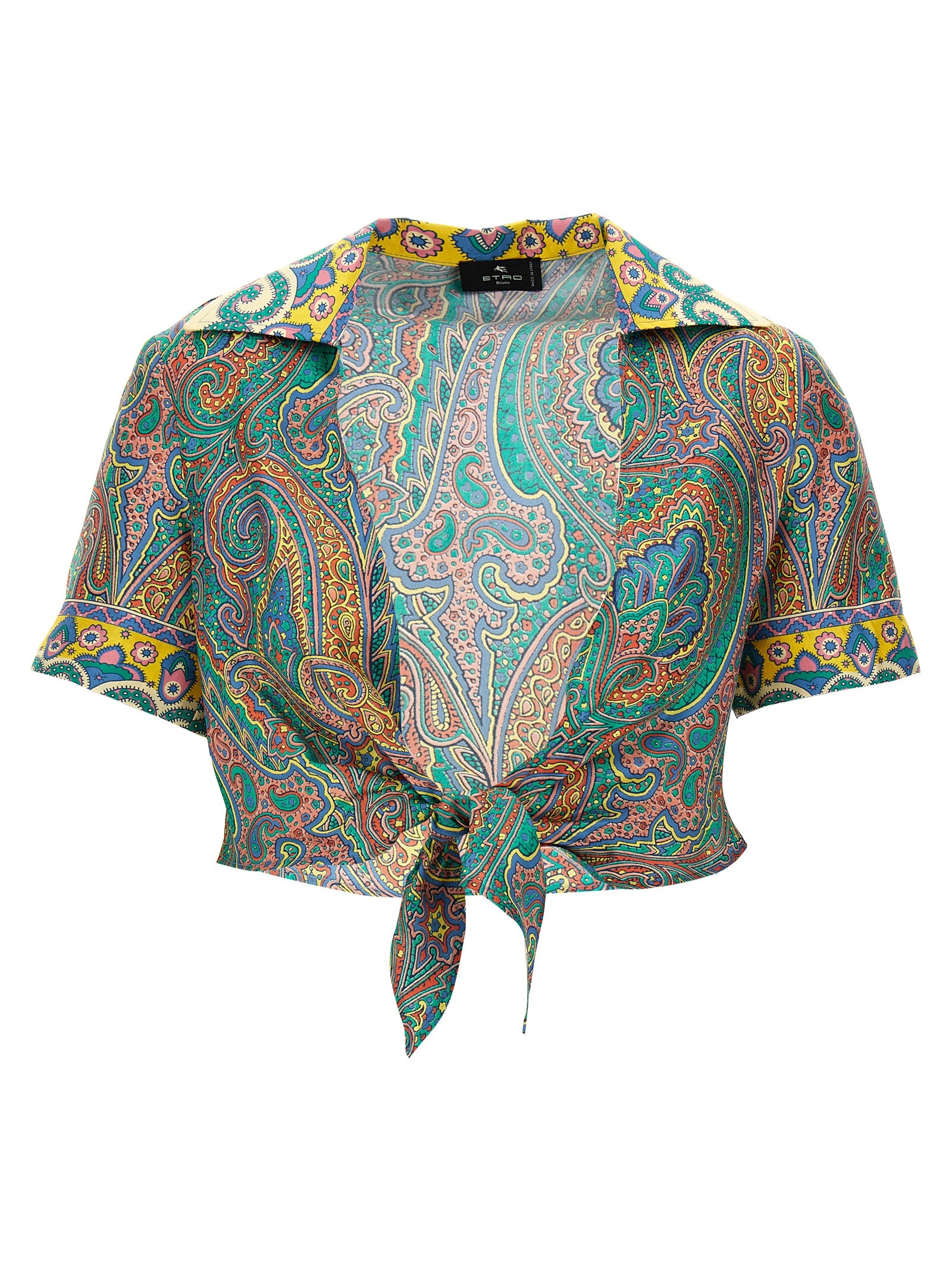 Etro Multicolor Silk Pattern Shirt Etro