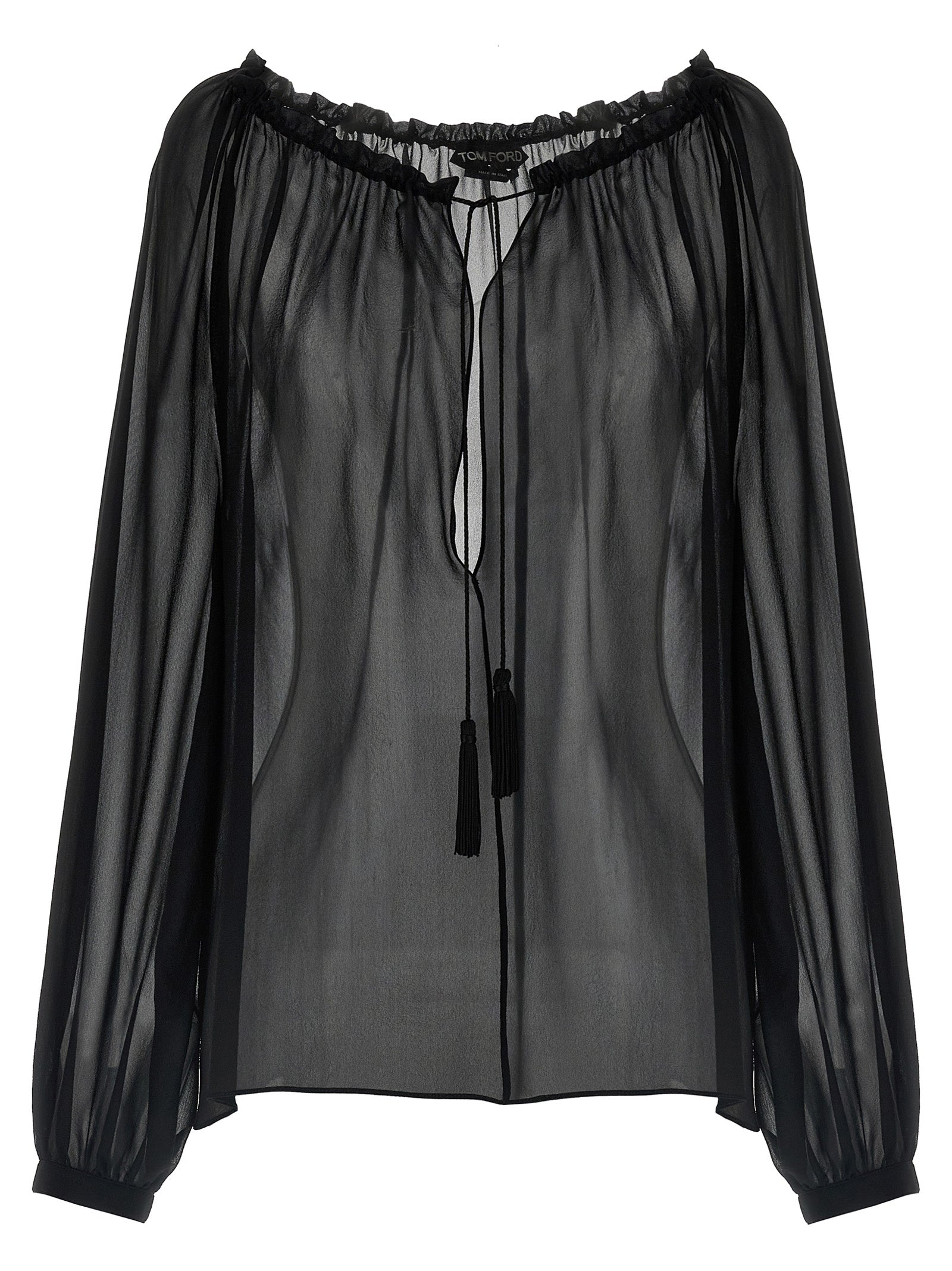 Tom Ford Black Silk Blouse Tom Ford